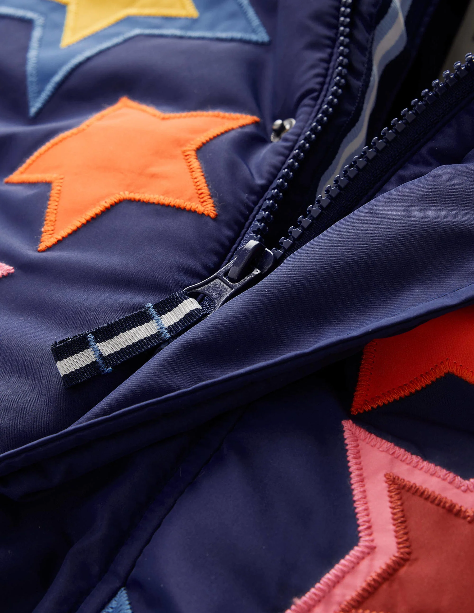 Gefütterter Mantel mit Applikationen-Schuluniform-Marineblau - Image 3