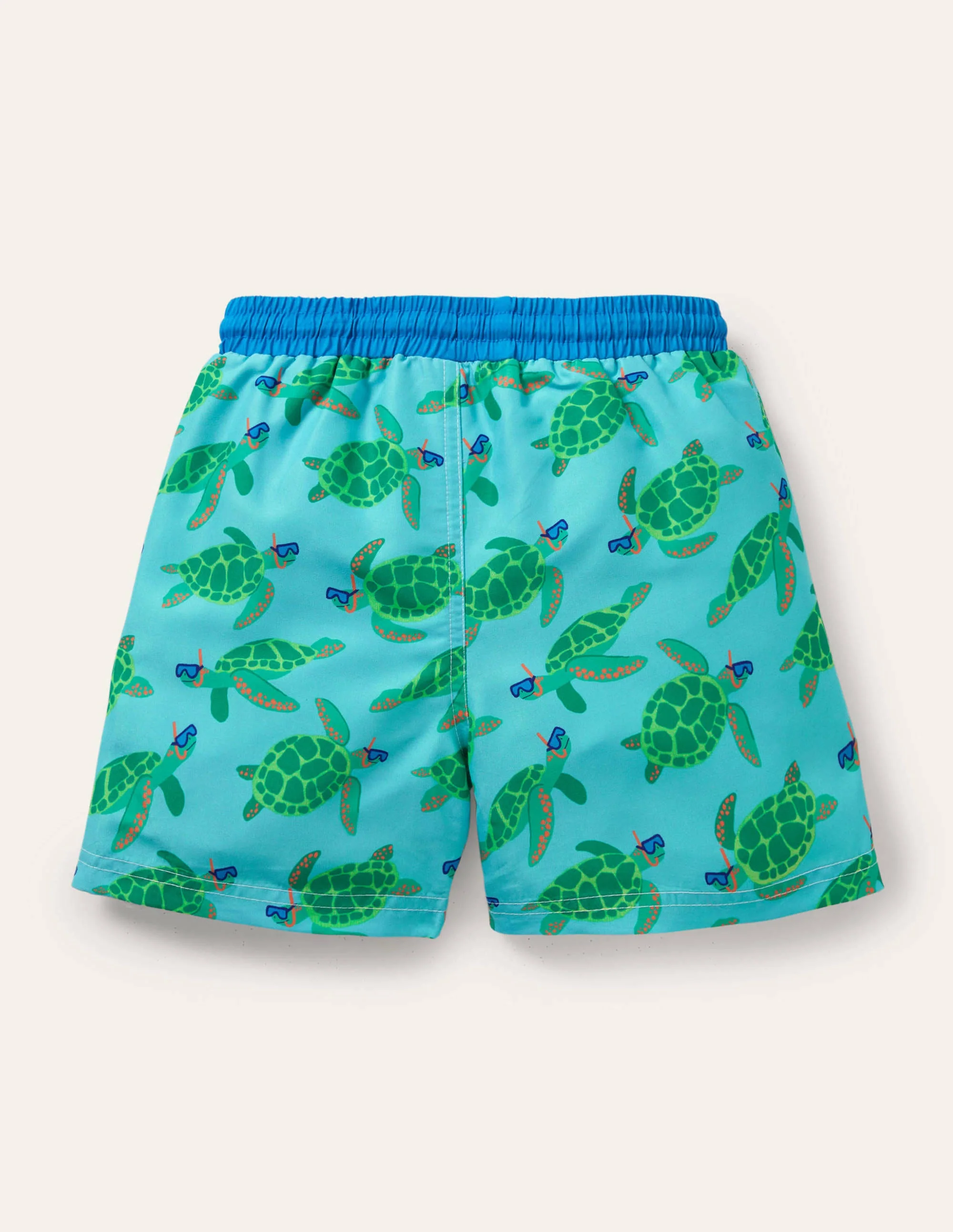 Gemusterte Badeshorts-Wasserblau, Schildkröten - Image 2
