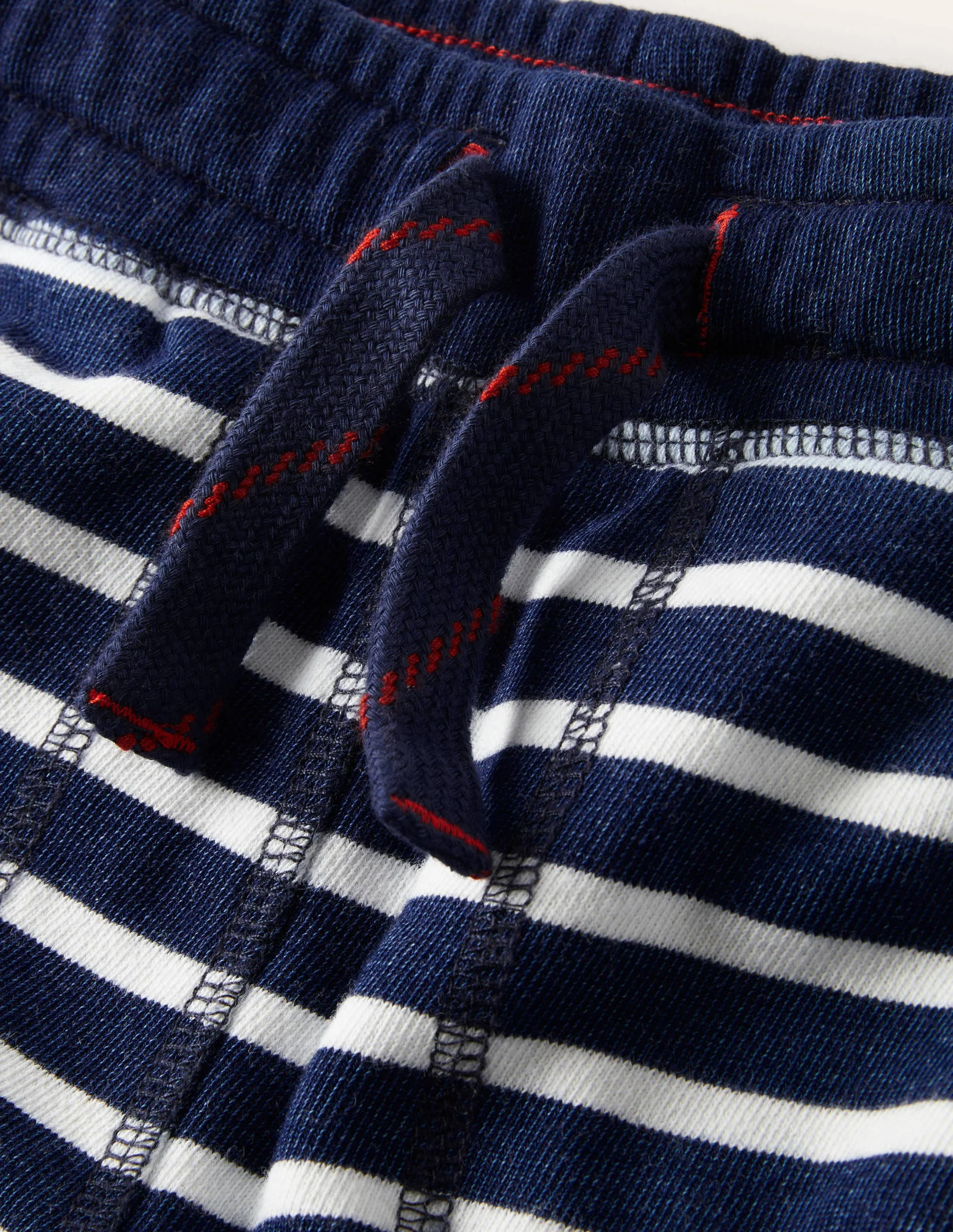 Gestreifte Indigo-Sweatshorts-Indigo/Naturweiß - Image 3