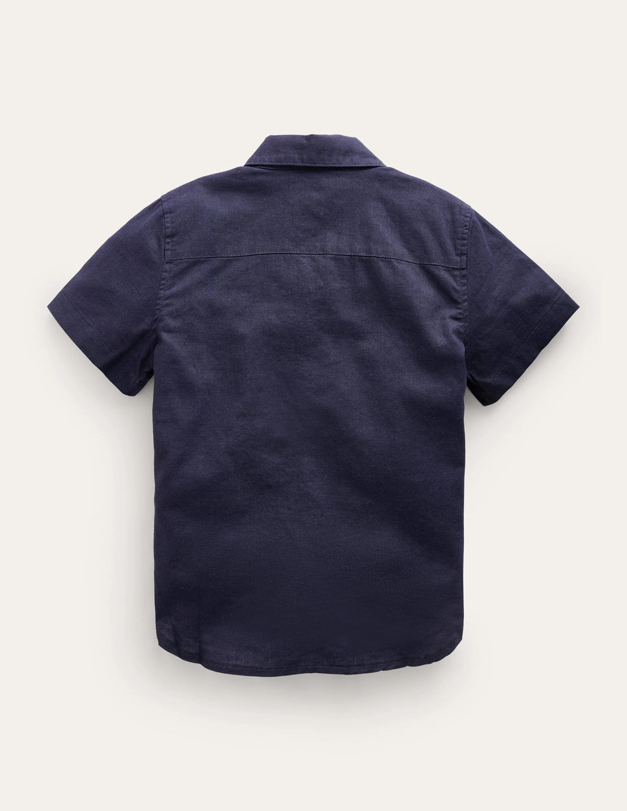 Hemd aus Baumwollleinen-Aqua Marine Marl - Image 2