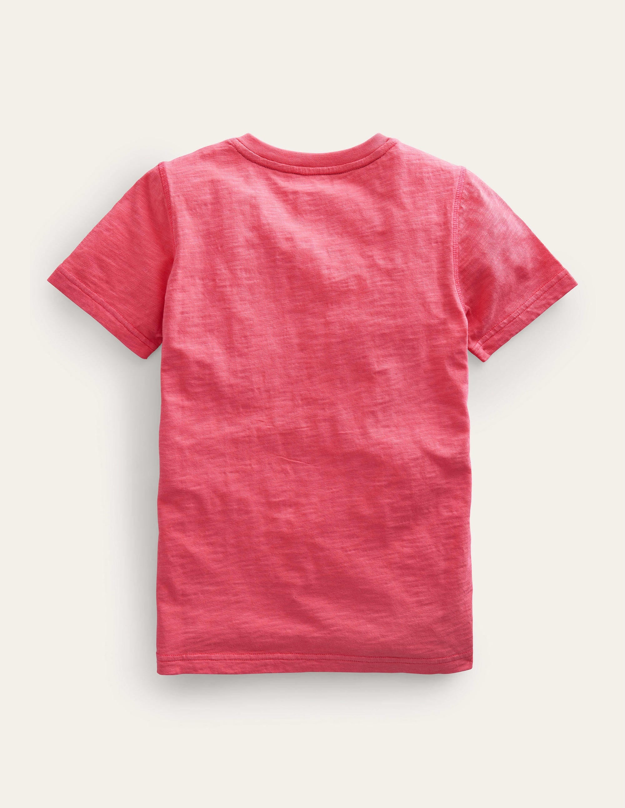 Henley T-Shirt aus gewaschener Baumwolle-Bonbonrosa - Image 2