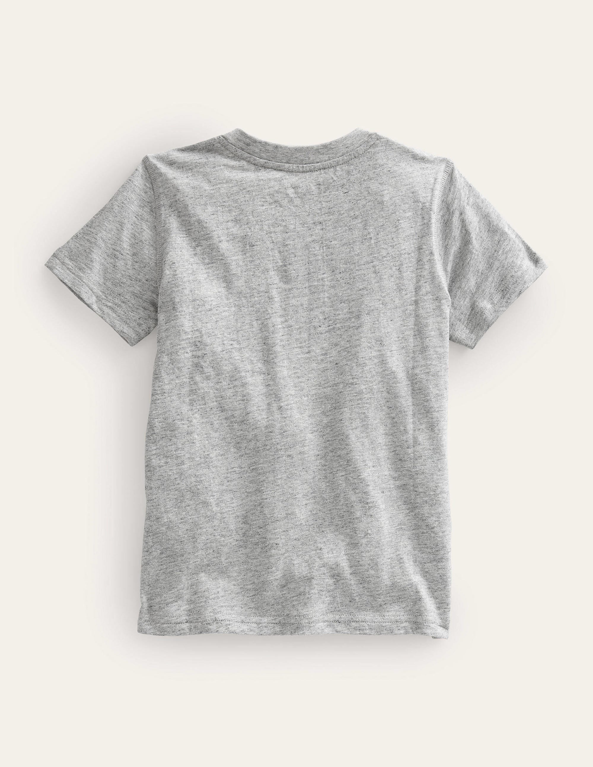 Henley T-Shirt aus gewaschener Baumwolle-Grau Meliert - Image 2
