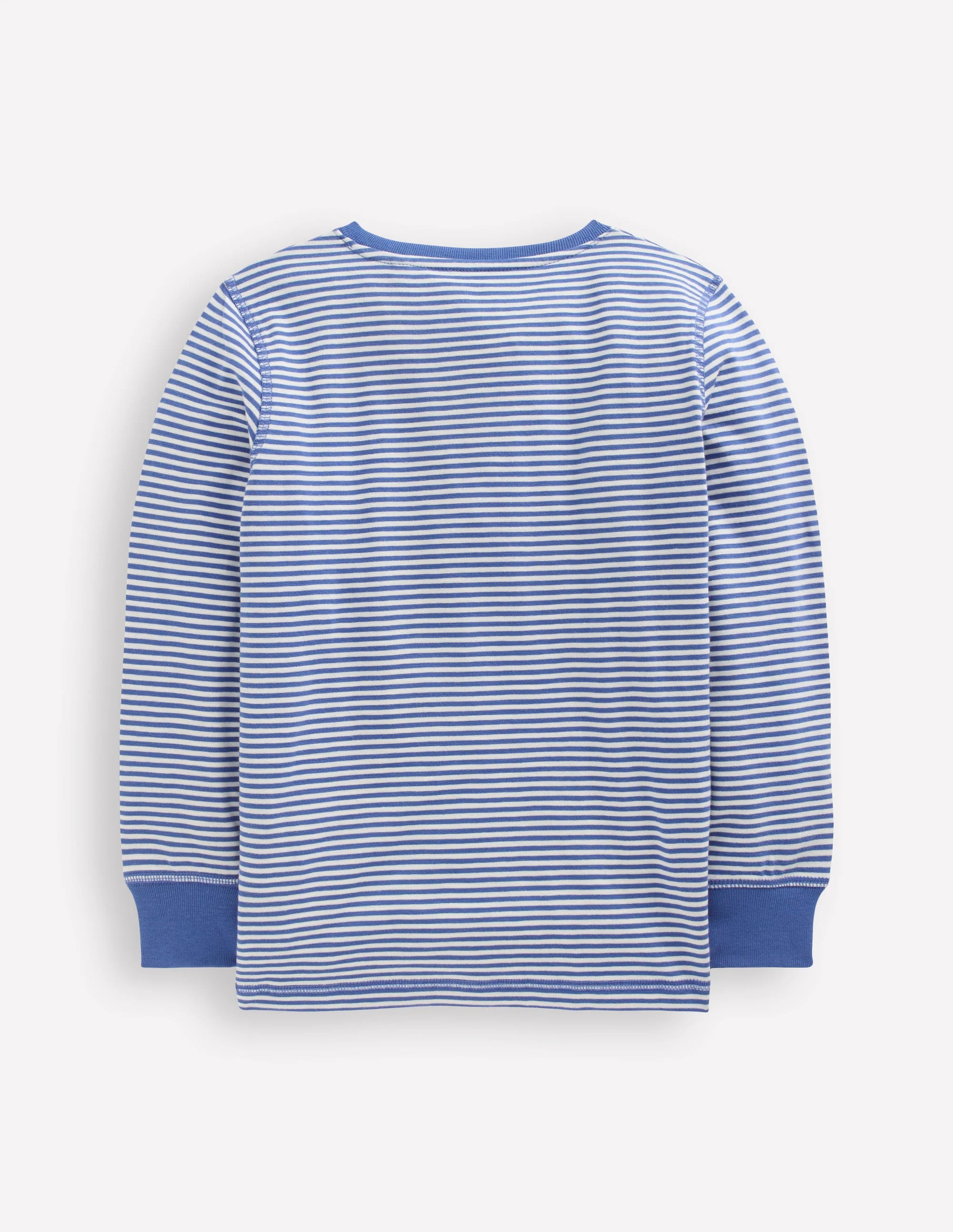 Henley-T-Shirt für den Alltag-Blauhäher Streifen - Image 2