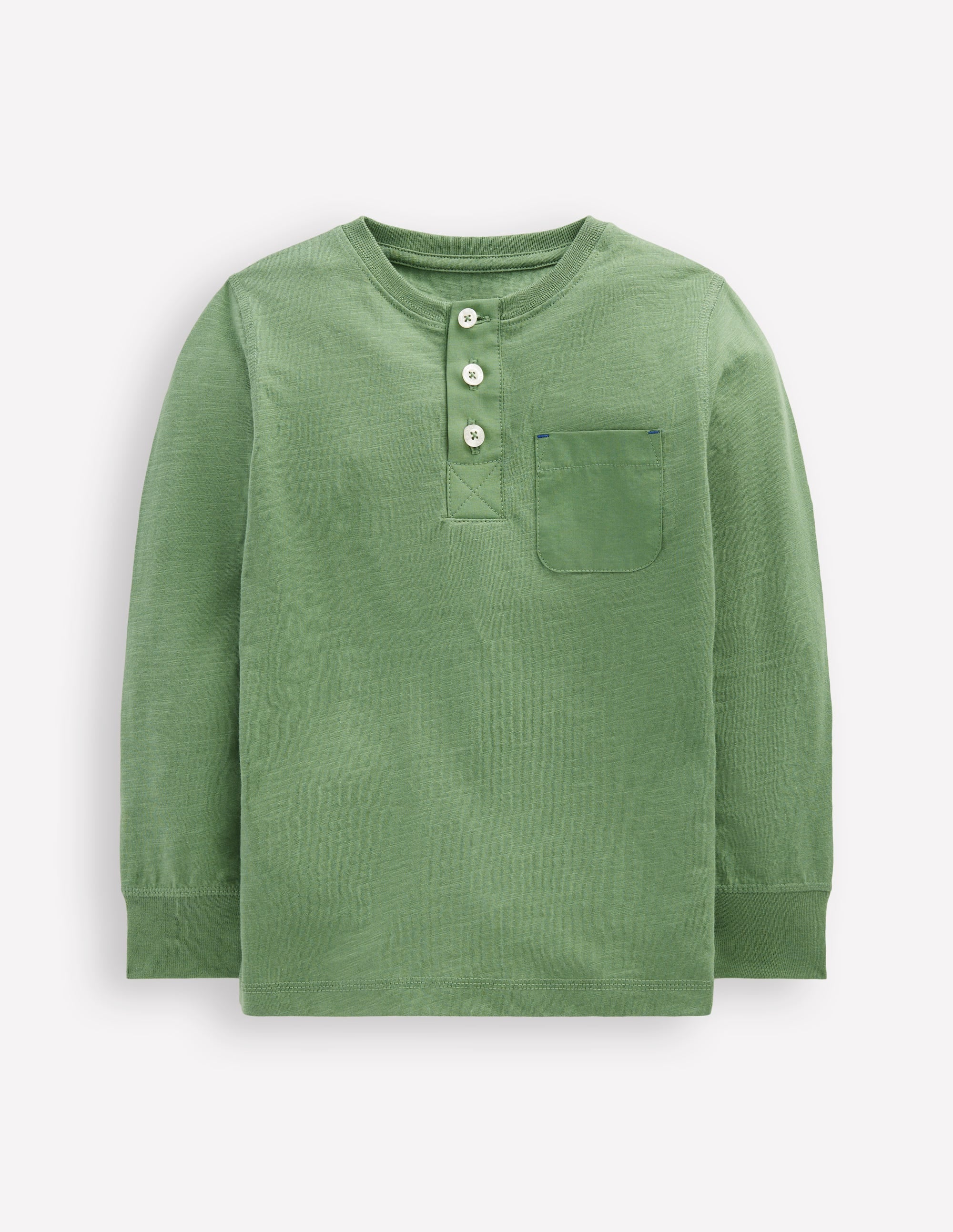 Henley-T-Shirt für den Alltag-Krötengrün - Image 4