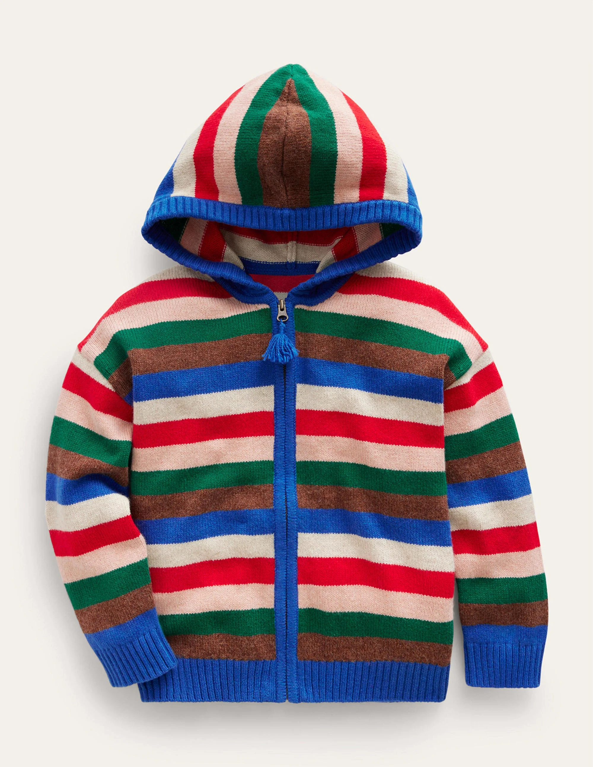 Hoodie mit durchgehendem Reißverschluss-Paradisico-Blau