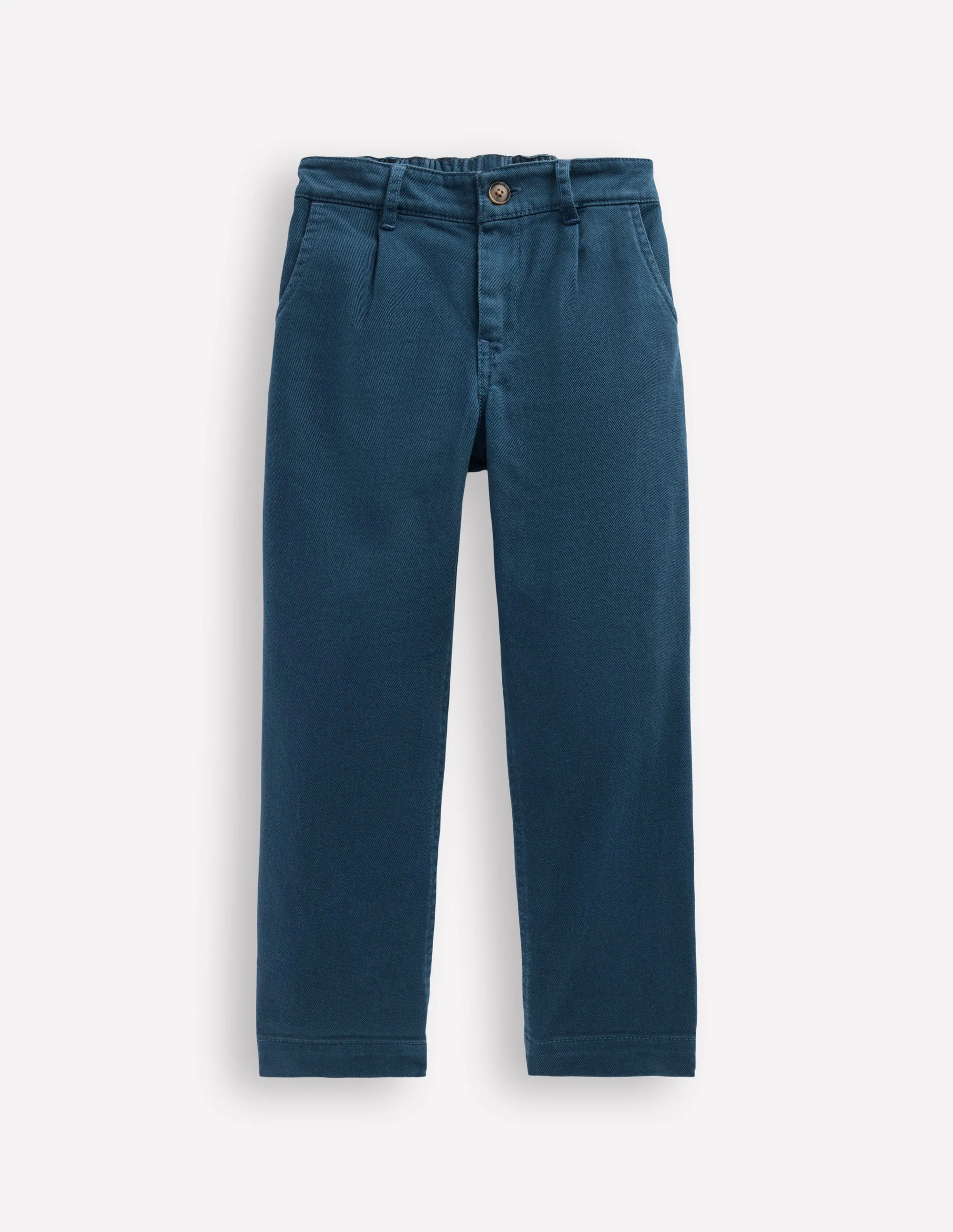 Hose mit geradem Bein für den Alltag-Blaubeerkuchen Twill
