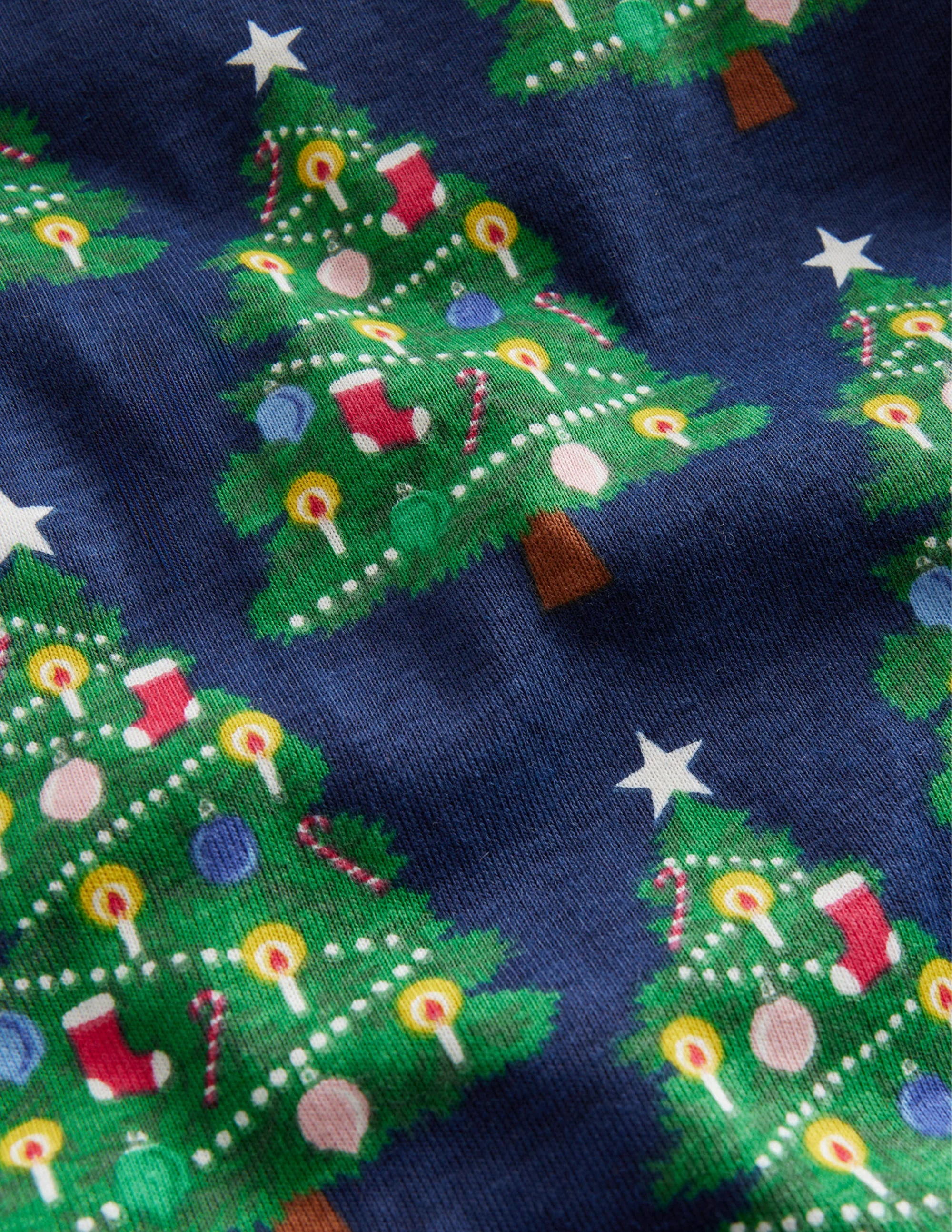 Im Dunkeln leuchtender Schlafanzug-Schuluniform-Marineblau Weihnachten - Image 3