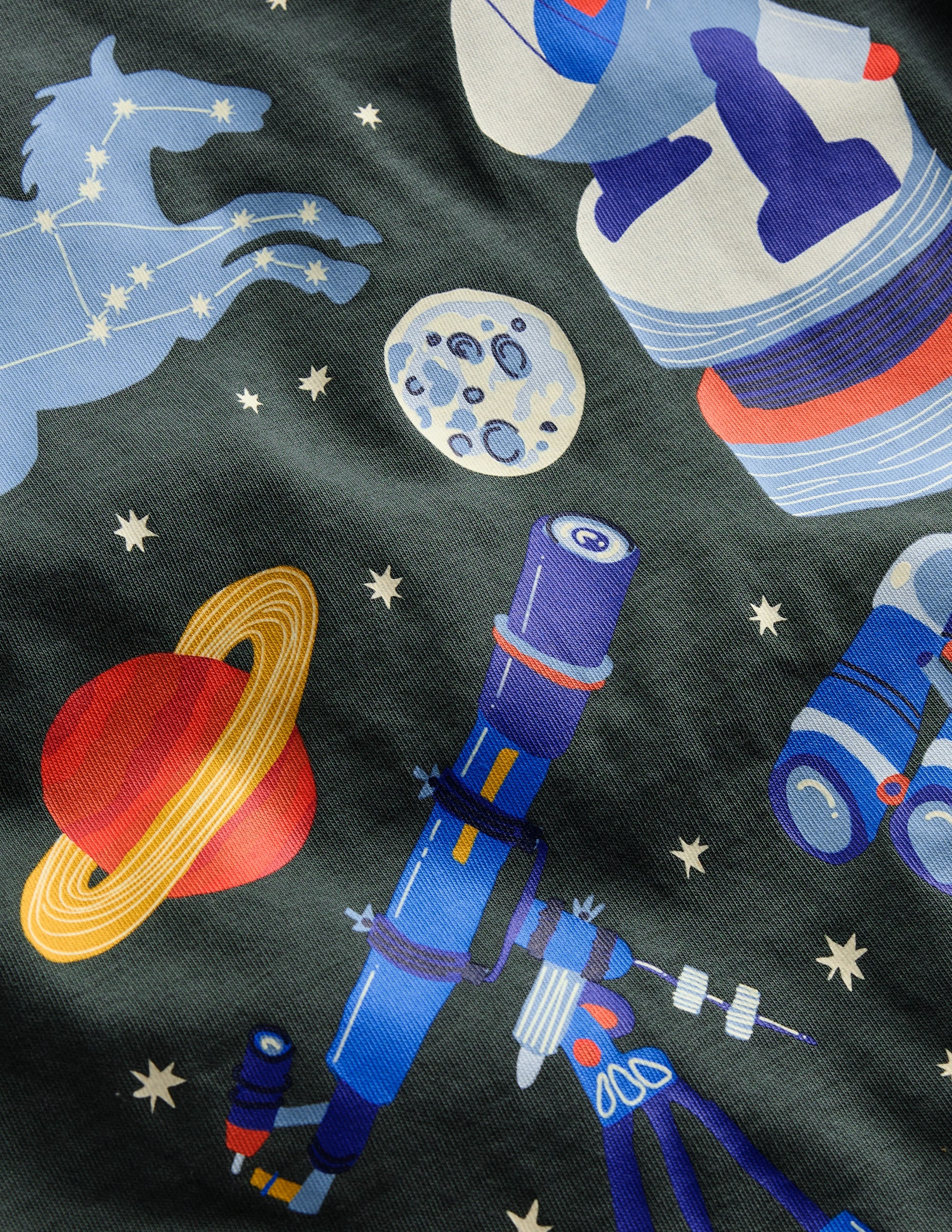 Im Dunkeln leuchtendes Langarmshirt-Rauchgrau Astronomie - Image 3