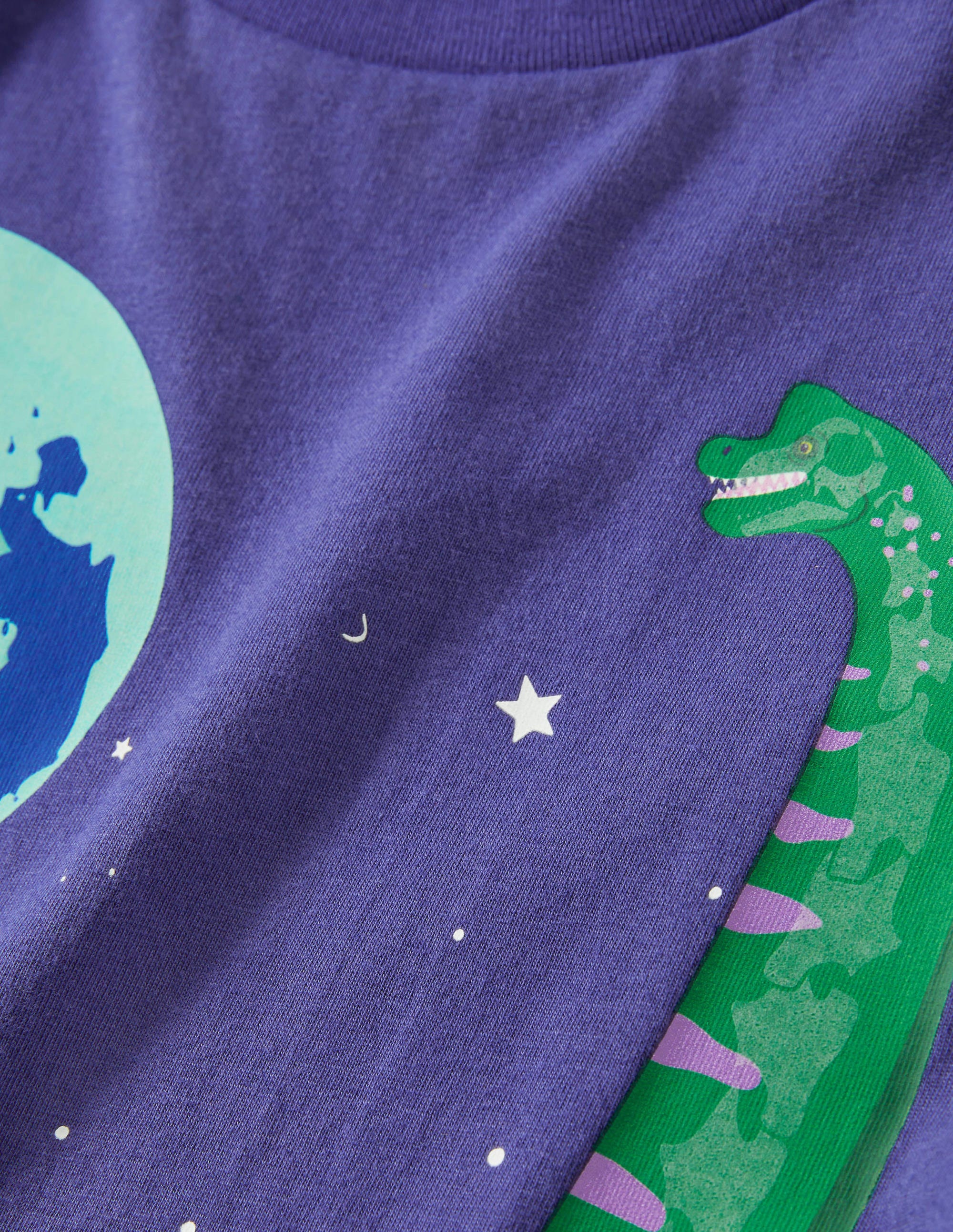Im Dunkeln leuchtendes Oberteil mit Szenenmotiv-Segelblau, Dinosaurier - Image 3
