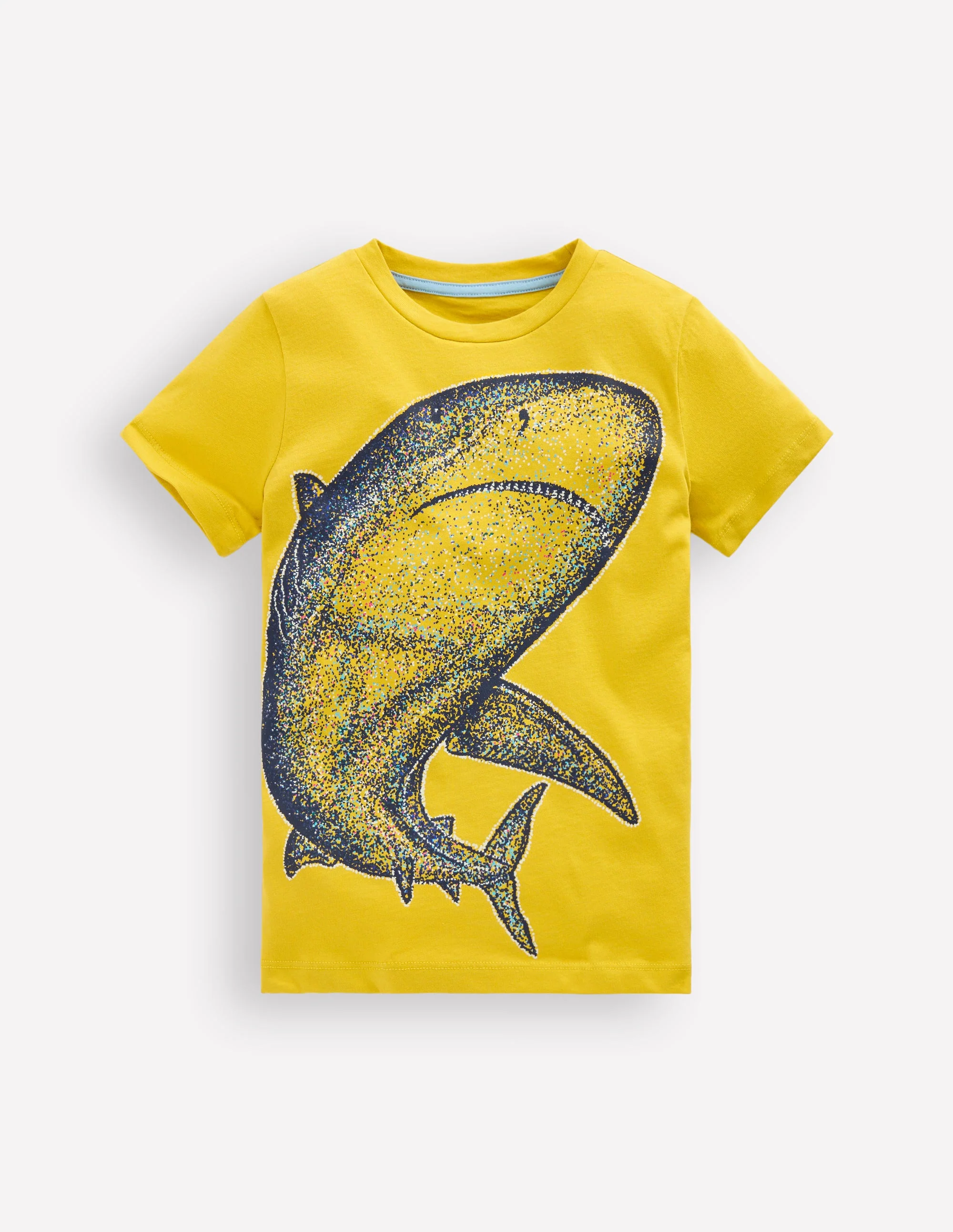 Im Dunkeln leuchtendes T-Shirt-Gelb Hai