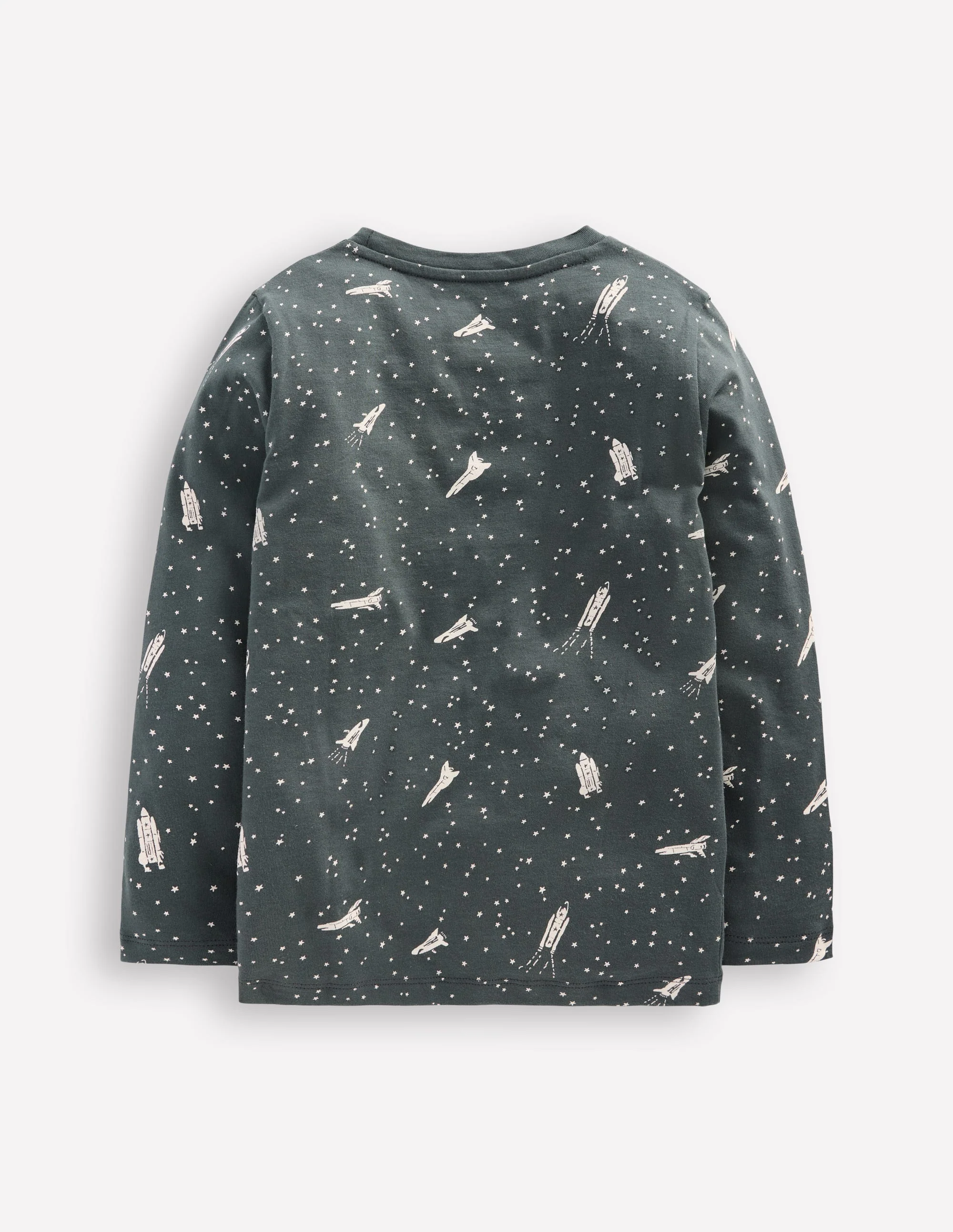 Im Dunkeln leuchtendes T-Shirt-Rauchgrau Astronaut - Image 2