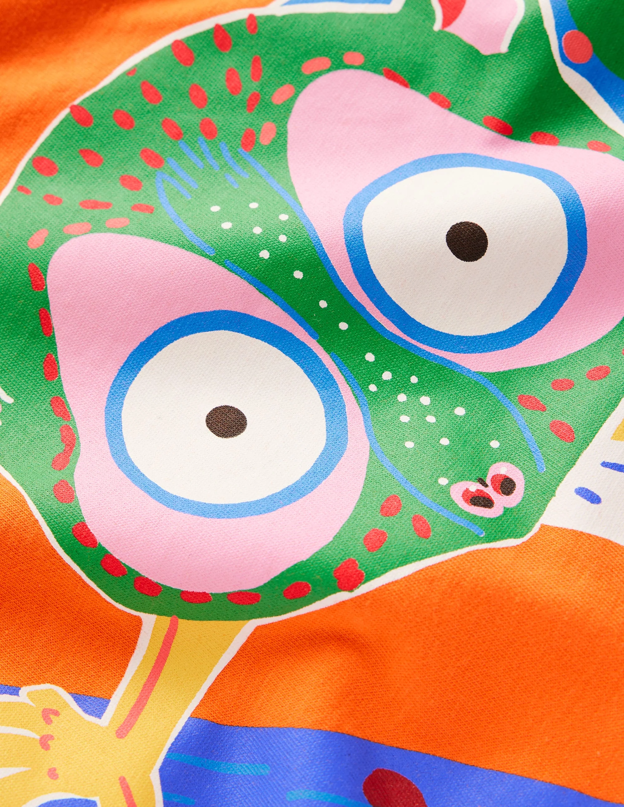 Im Dunkeln leuchtendes T-Shirt-Tonorange Dschungelbaby - Image 3