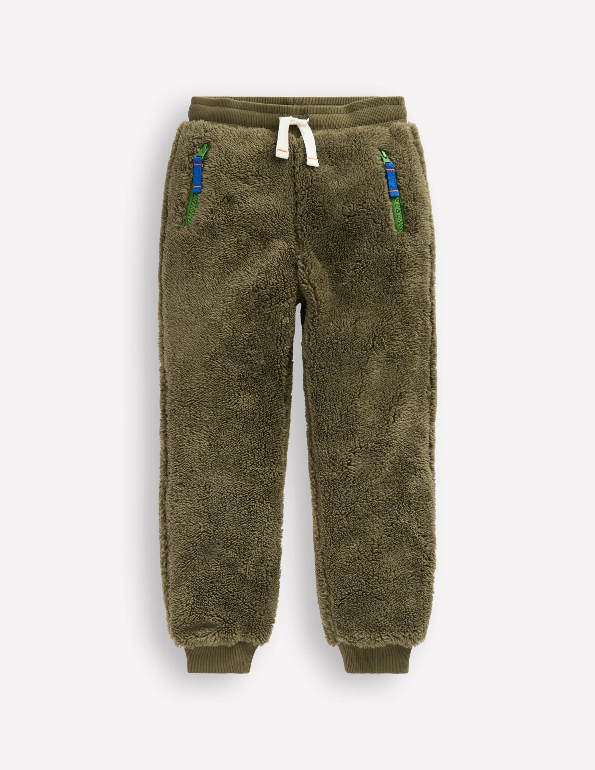 Jogginghose aus Fleece-Blasses Khaki - Image 3