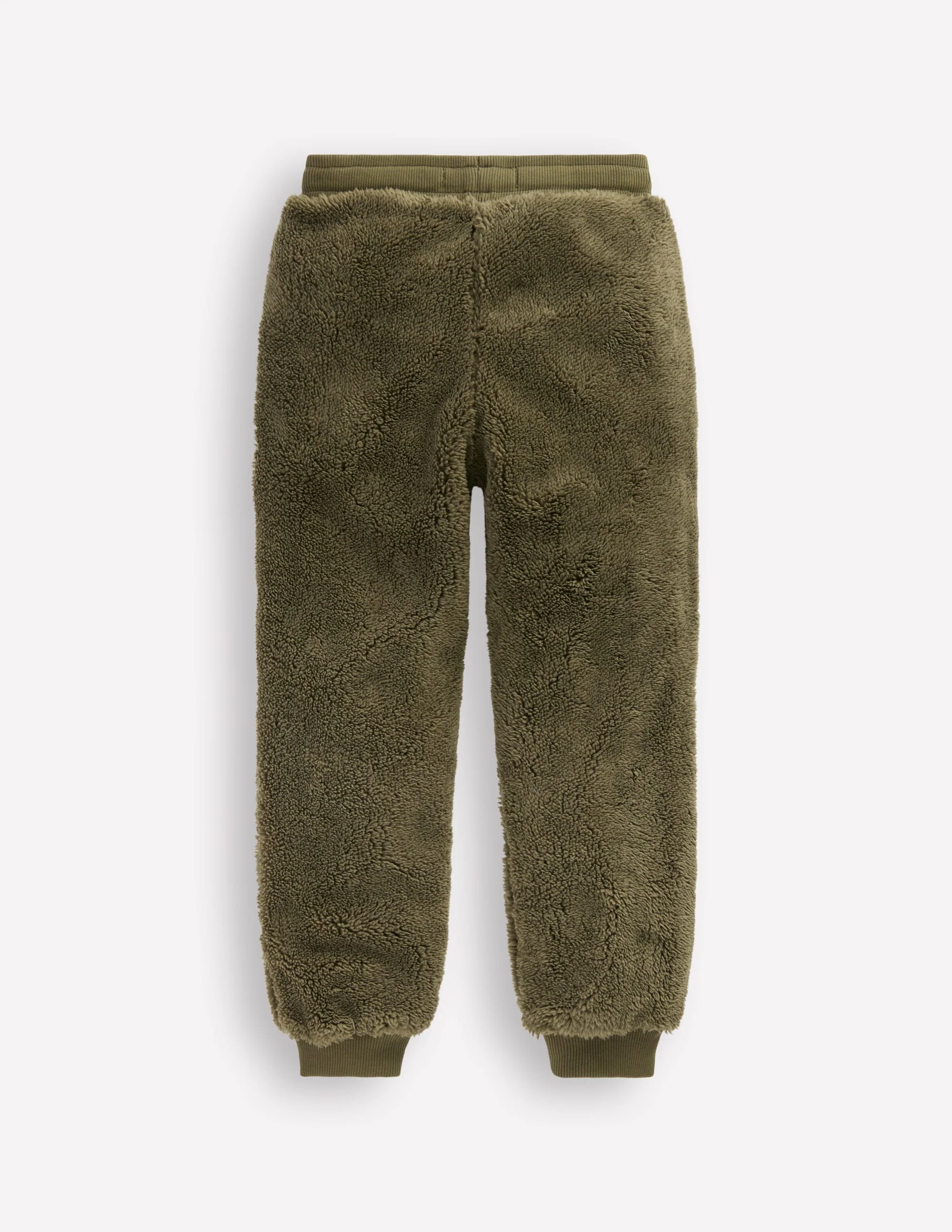 Jogginghose aus Fleece-Blasses Khaki - Image 4