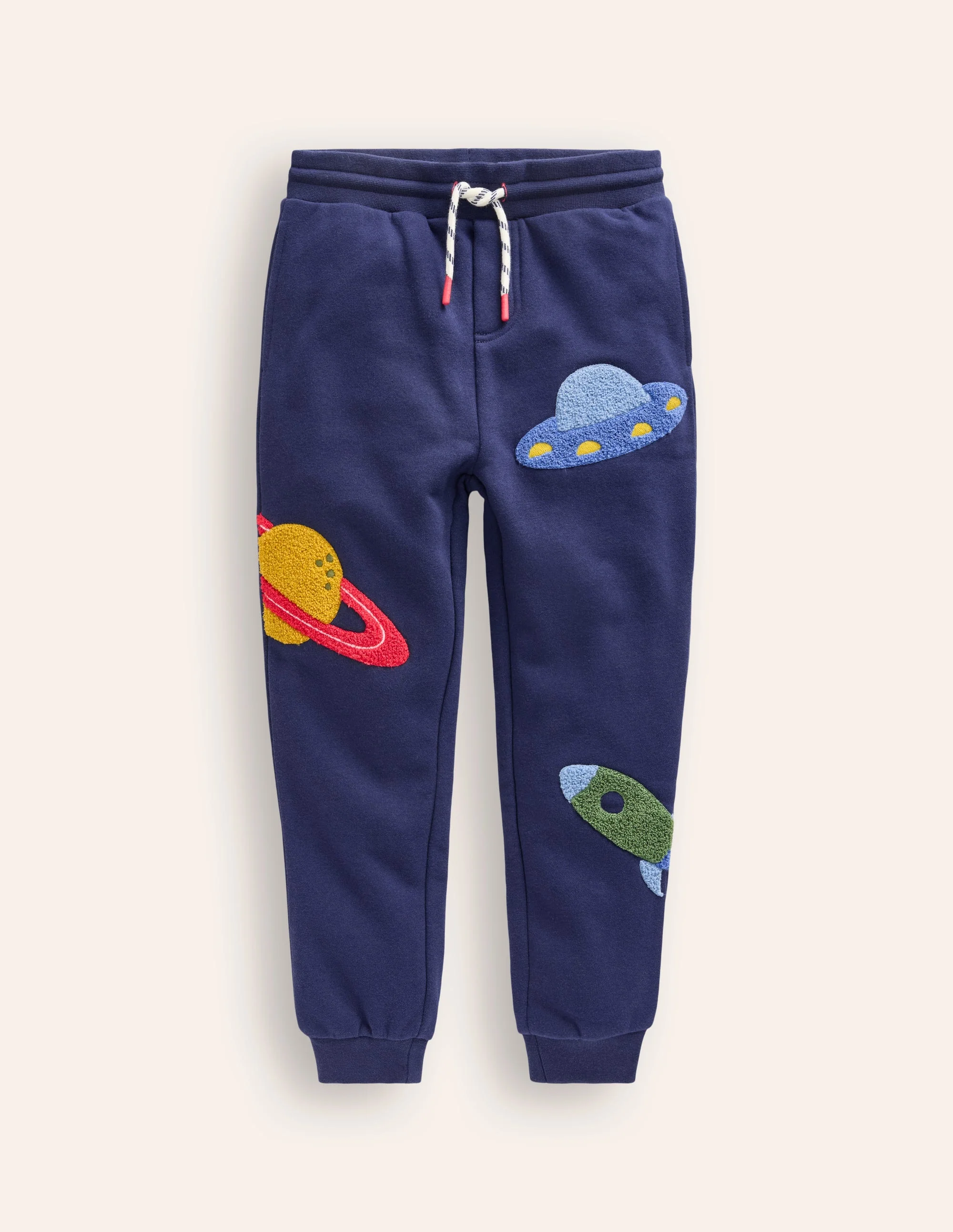 Jogginghose mit Applikationen-Anemone