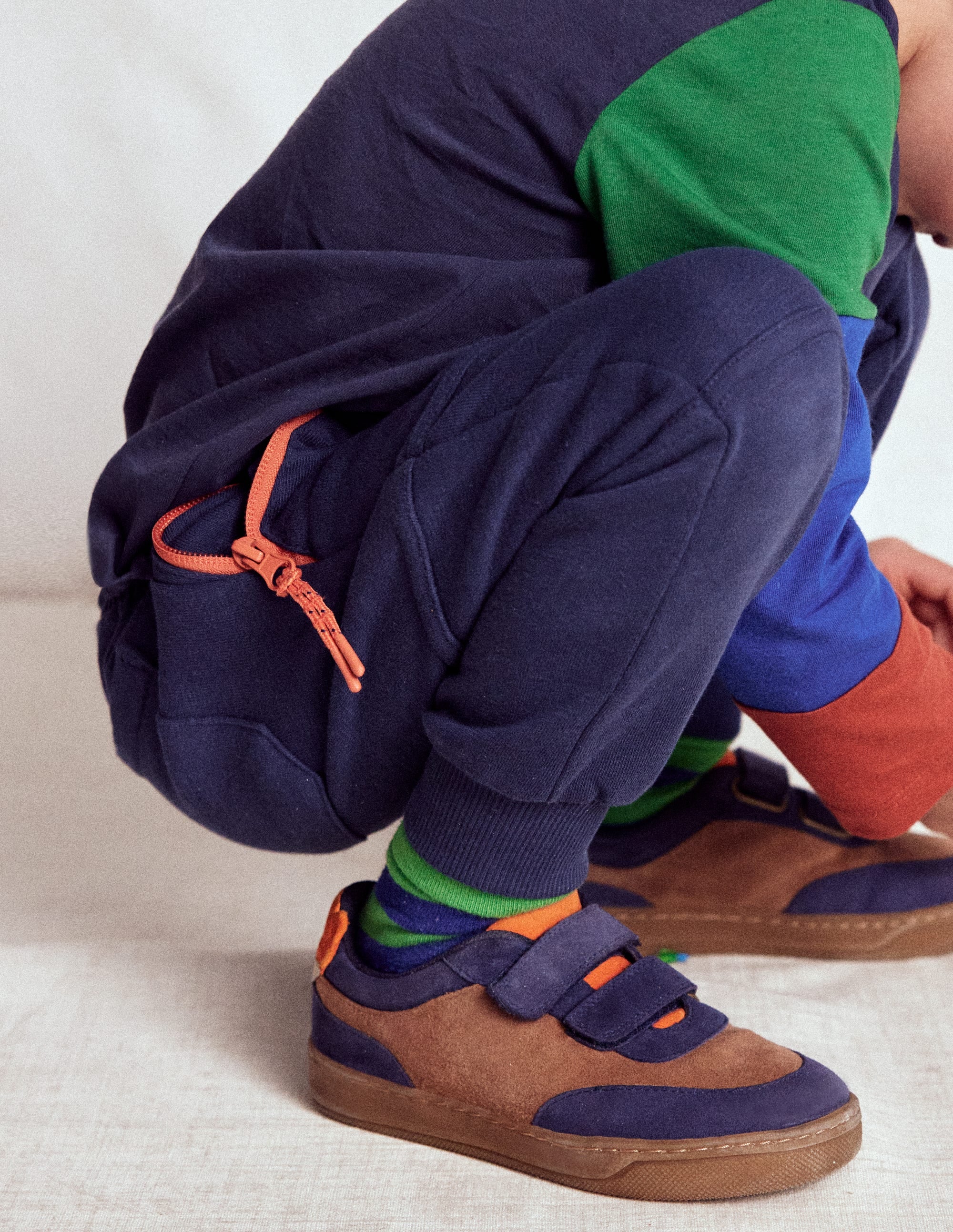 Jogginghose mit verstärktem Knie-Schuluniform-Marineblau - Image 2