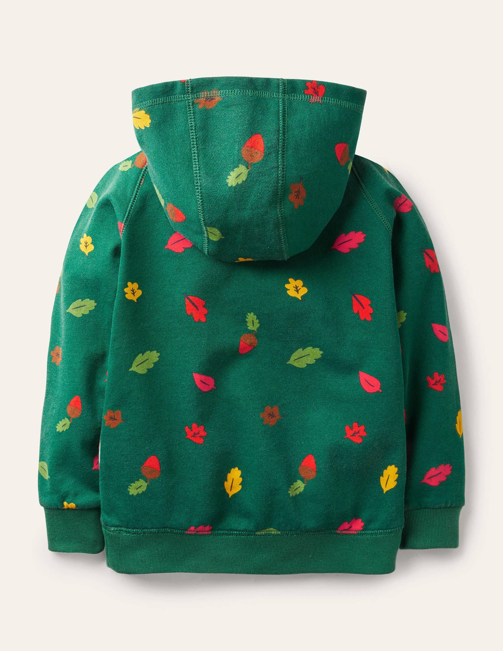 Kapuzenpullover mit Applikationsaufnäher-Waldgrün, Igel - Image 2