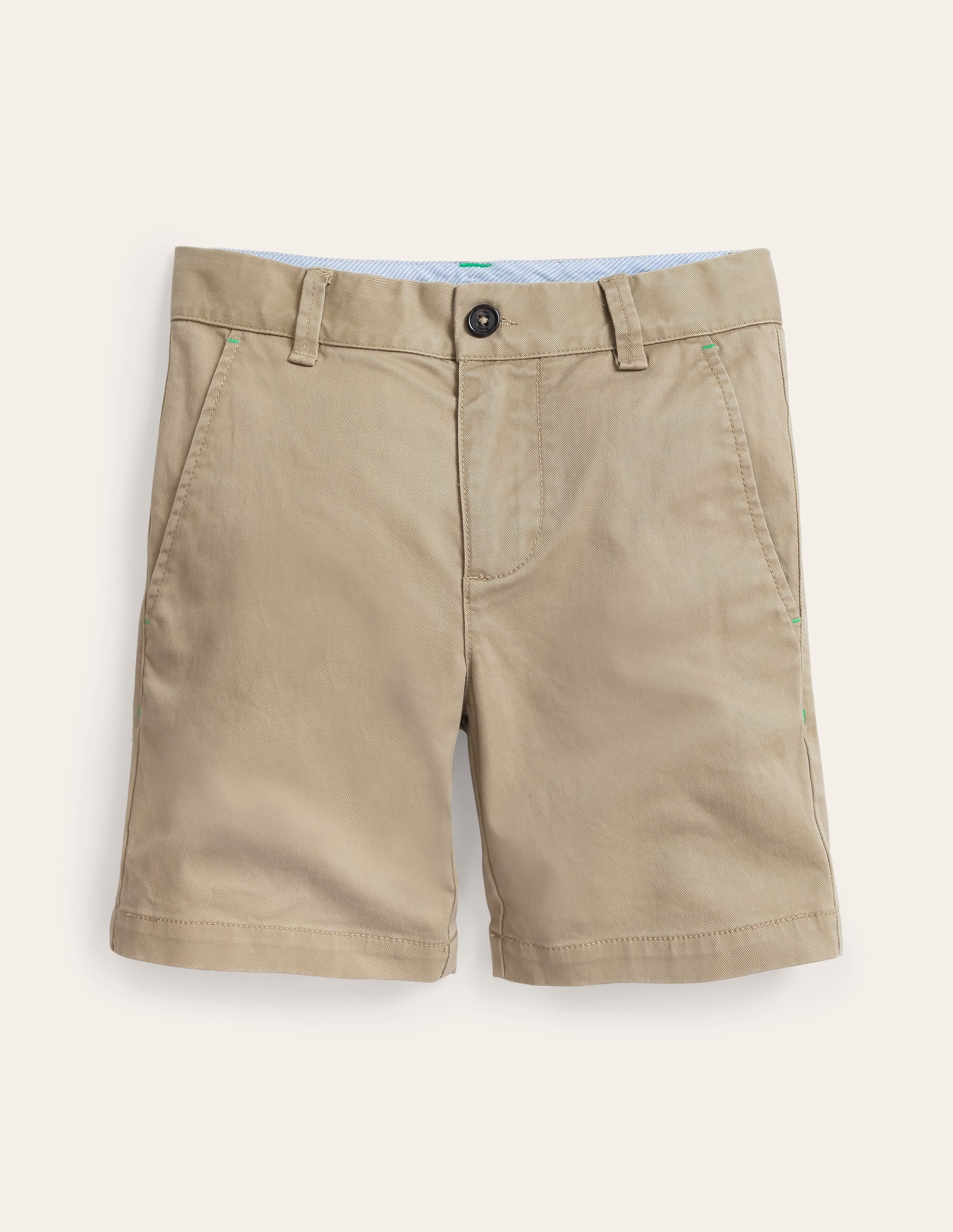 Klassische Chino-Shorts-Klassisches Hellbraun