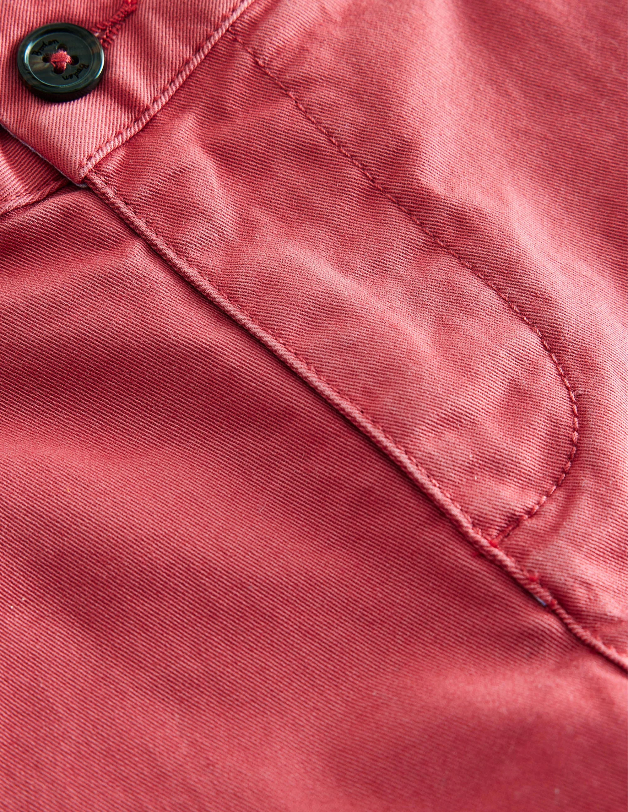 Klassische Chino-Shorts-Verwaschenes Cherrytomatenrot - Image 3