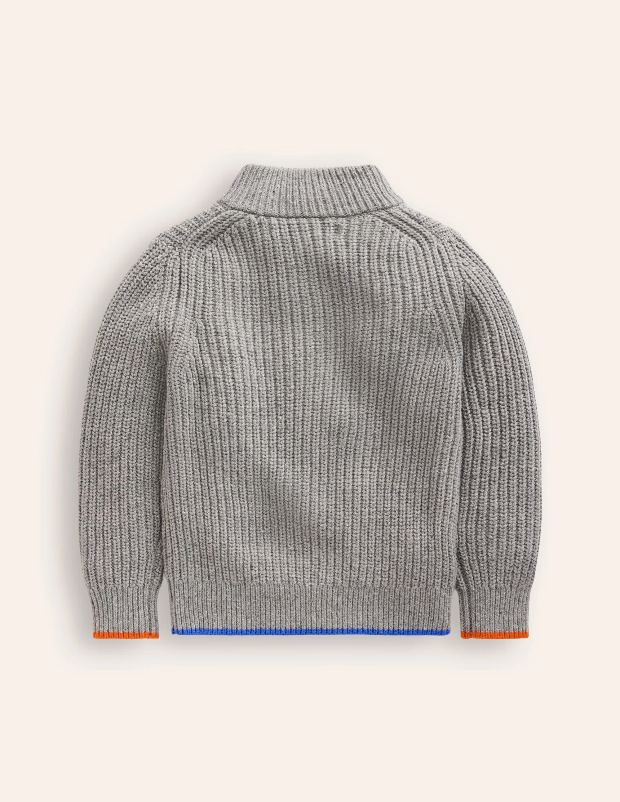 Klassischer Pullover mit halblangem Reißverschluss-Black - Image 2