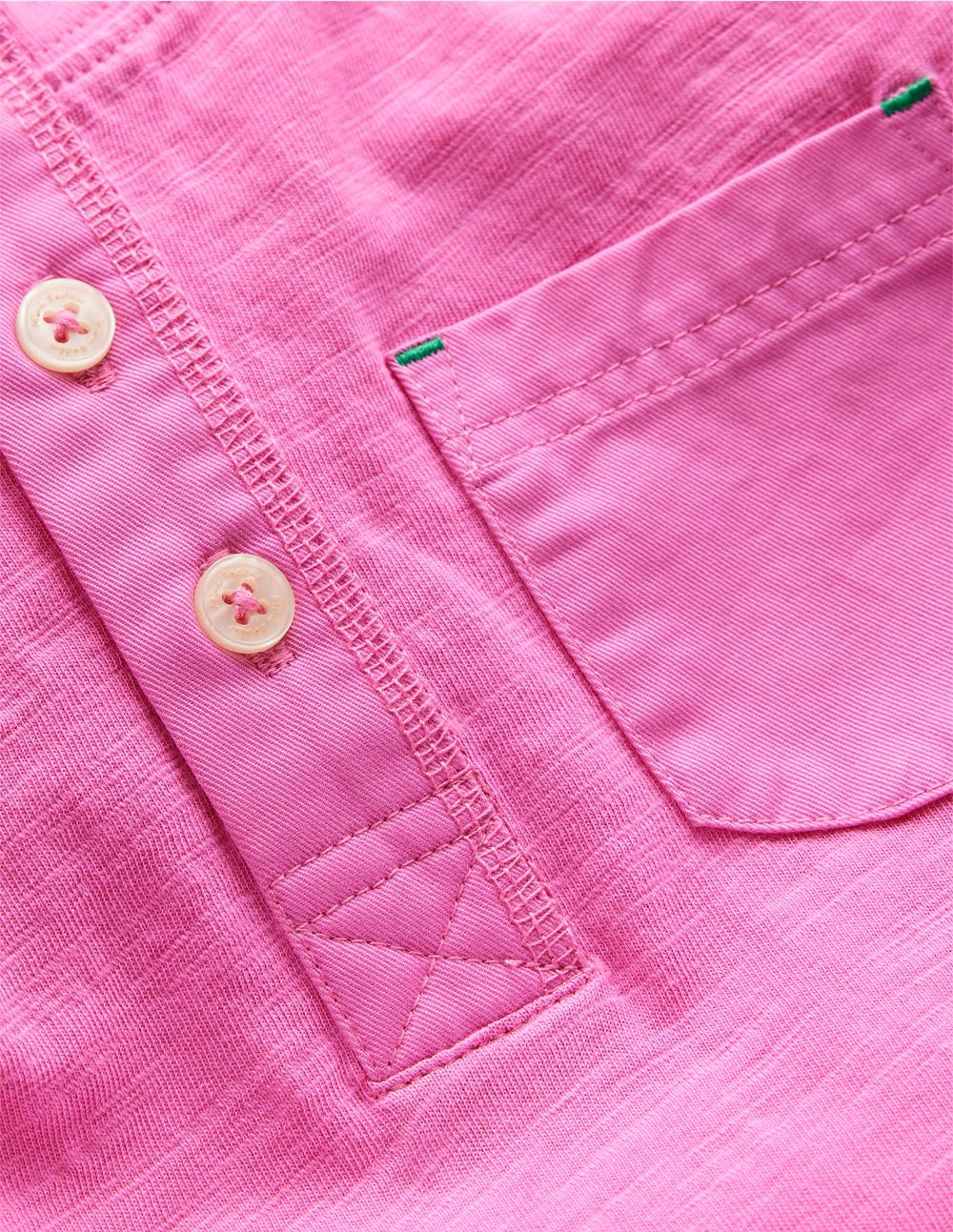 Kurzärmeliges Henley-T-Shirt-Erdbeere - Image 3