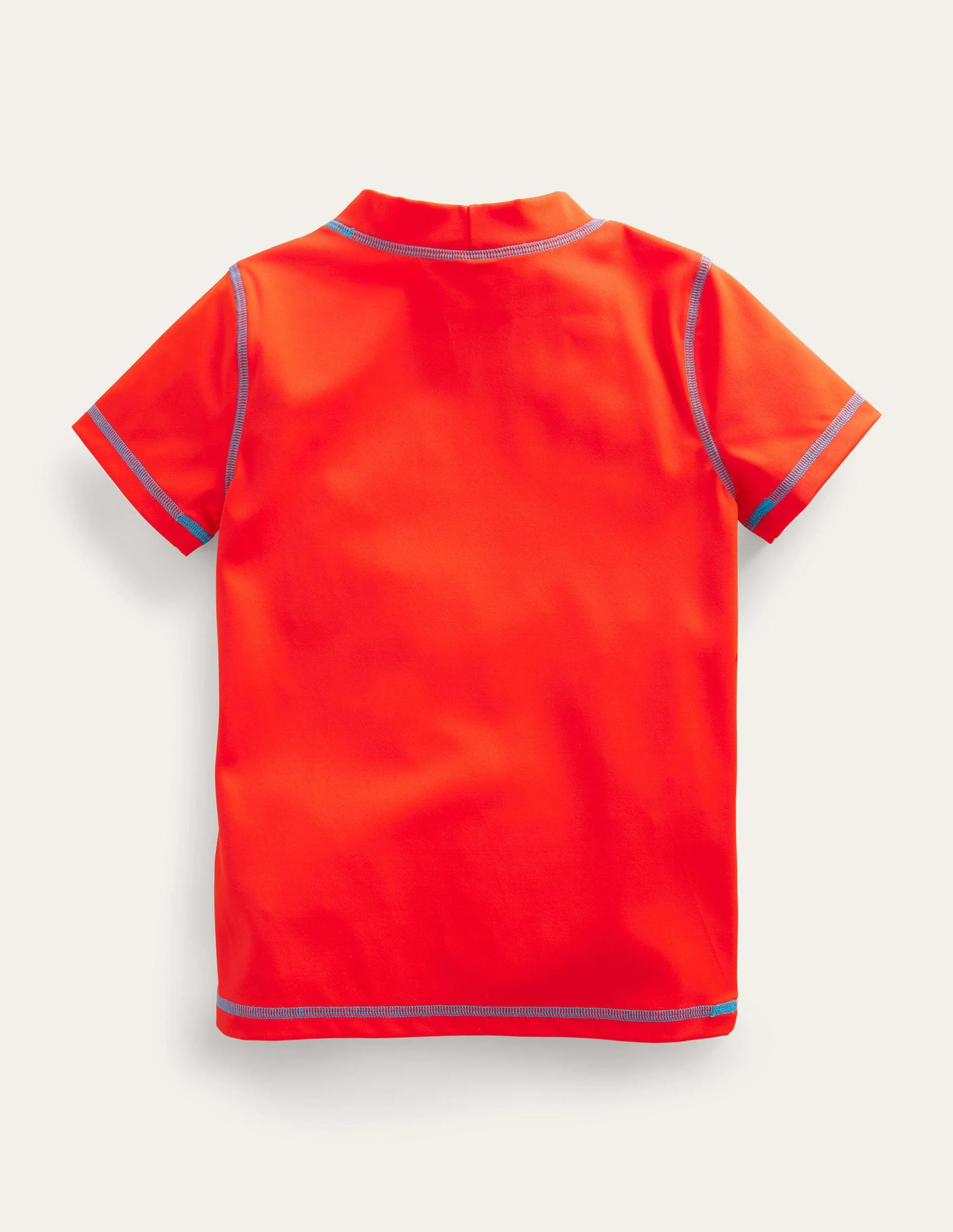 Kurzärmliges Badeshirt-Feuerrot - Image 2