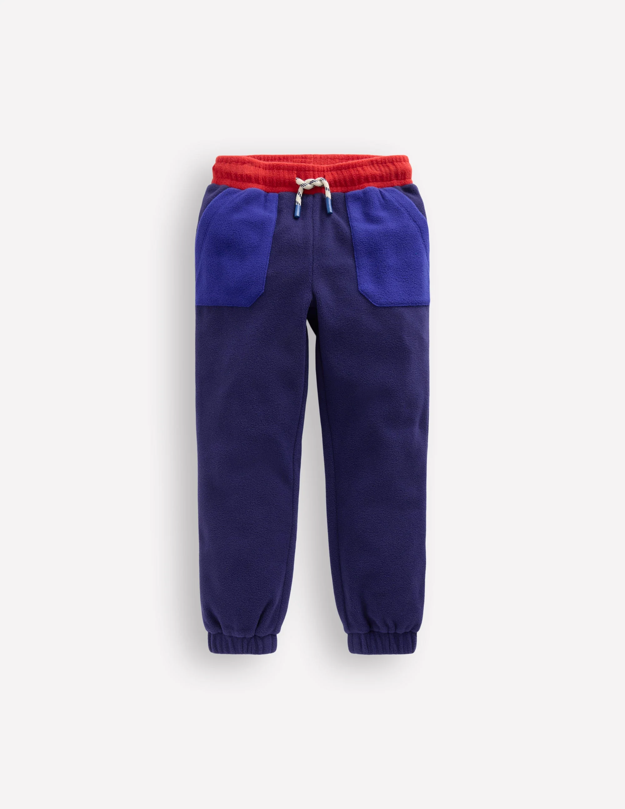 Kuschelige Fleece-Jogginghose-Schuluniform-Marineblau