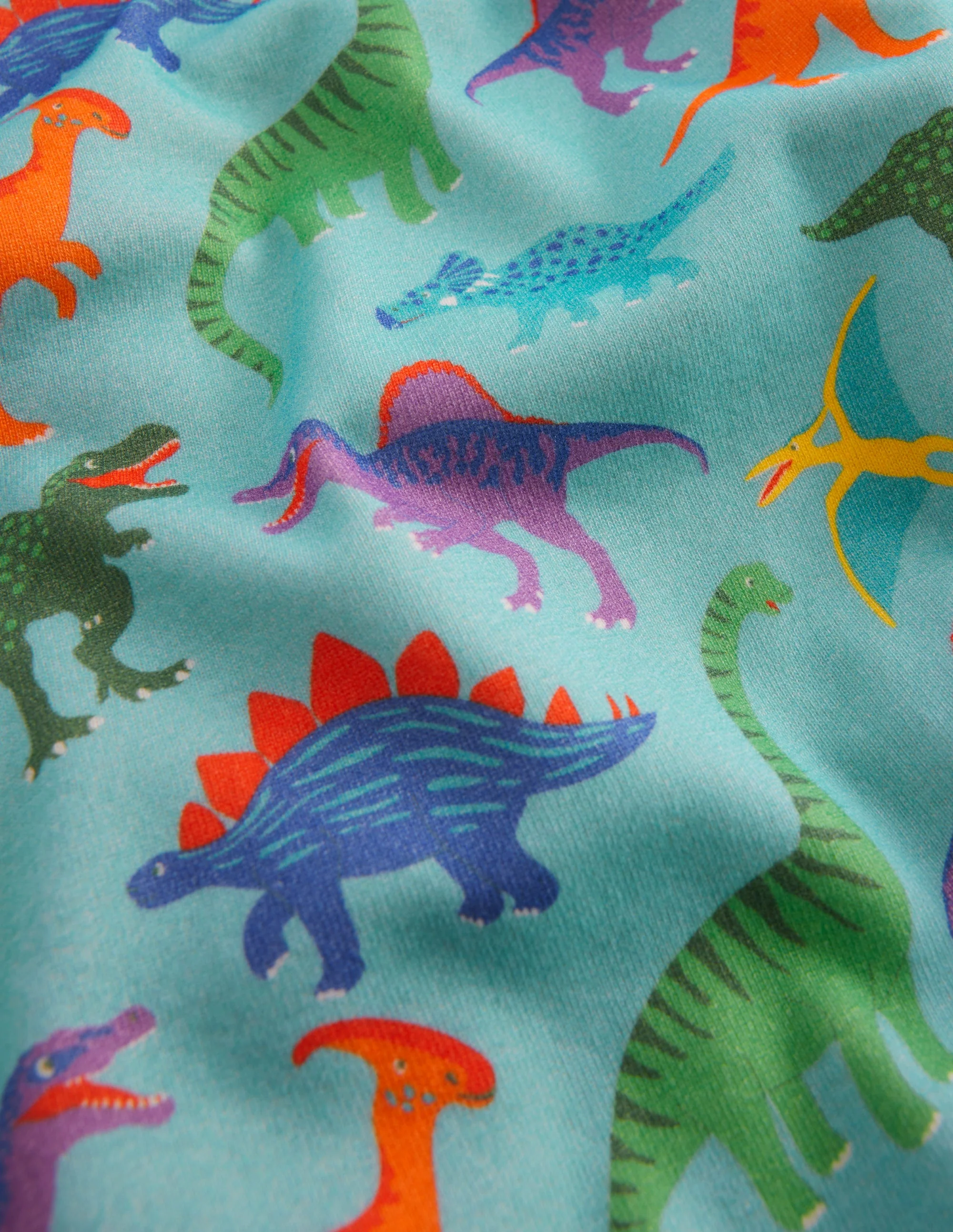 Kuschelige Schlafanzüge im Doppelpack-Blau Dinos und Grün Streifen - Image 3