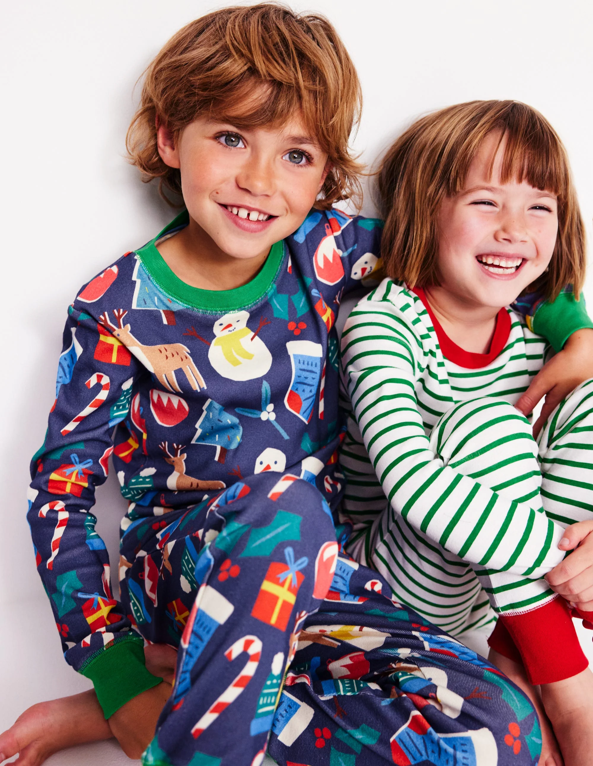 Kuschelige Schlafanzüge im Doppelpack-Weihnachtsgeschenke und Streifen - Image 5