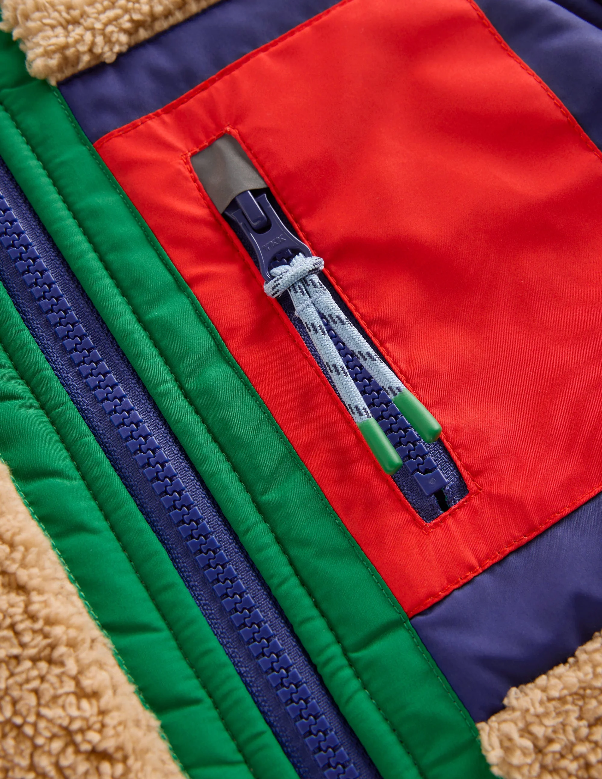 Kuschelige, winddichte Fleecejacke-Sand - Image 3