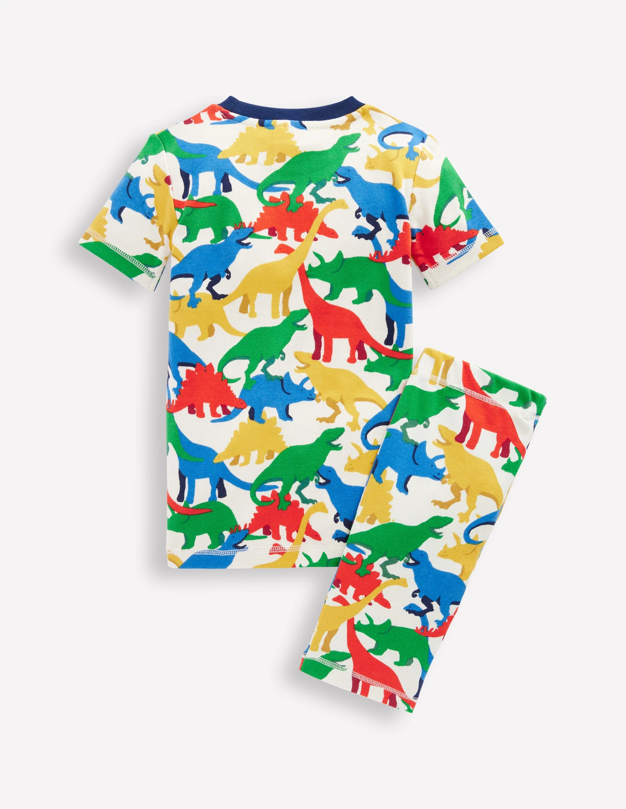 Kuscheliger, kurzer Schlafanzug-Bunt Dinos - Image 2