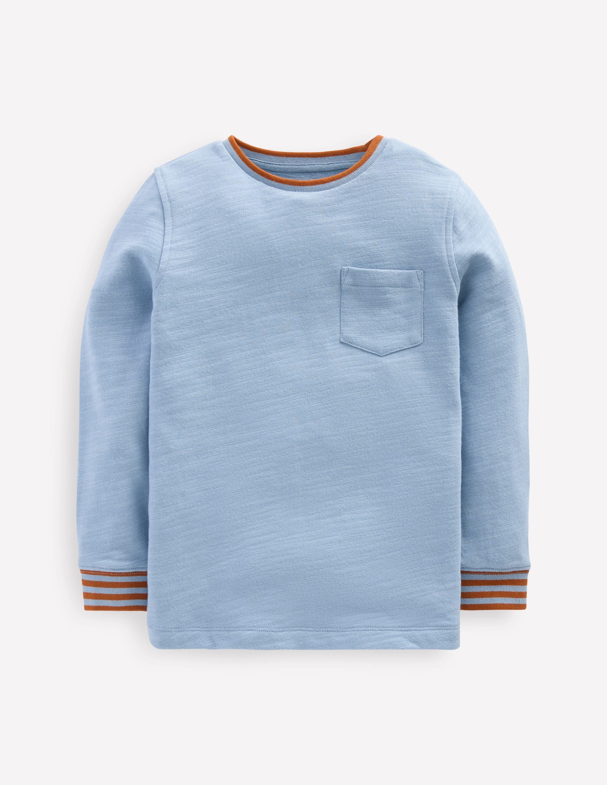 Kuscheliges, mittelschweres Langarmshirt-Gletscherblau - Image 4