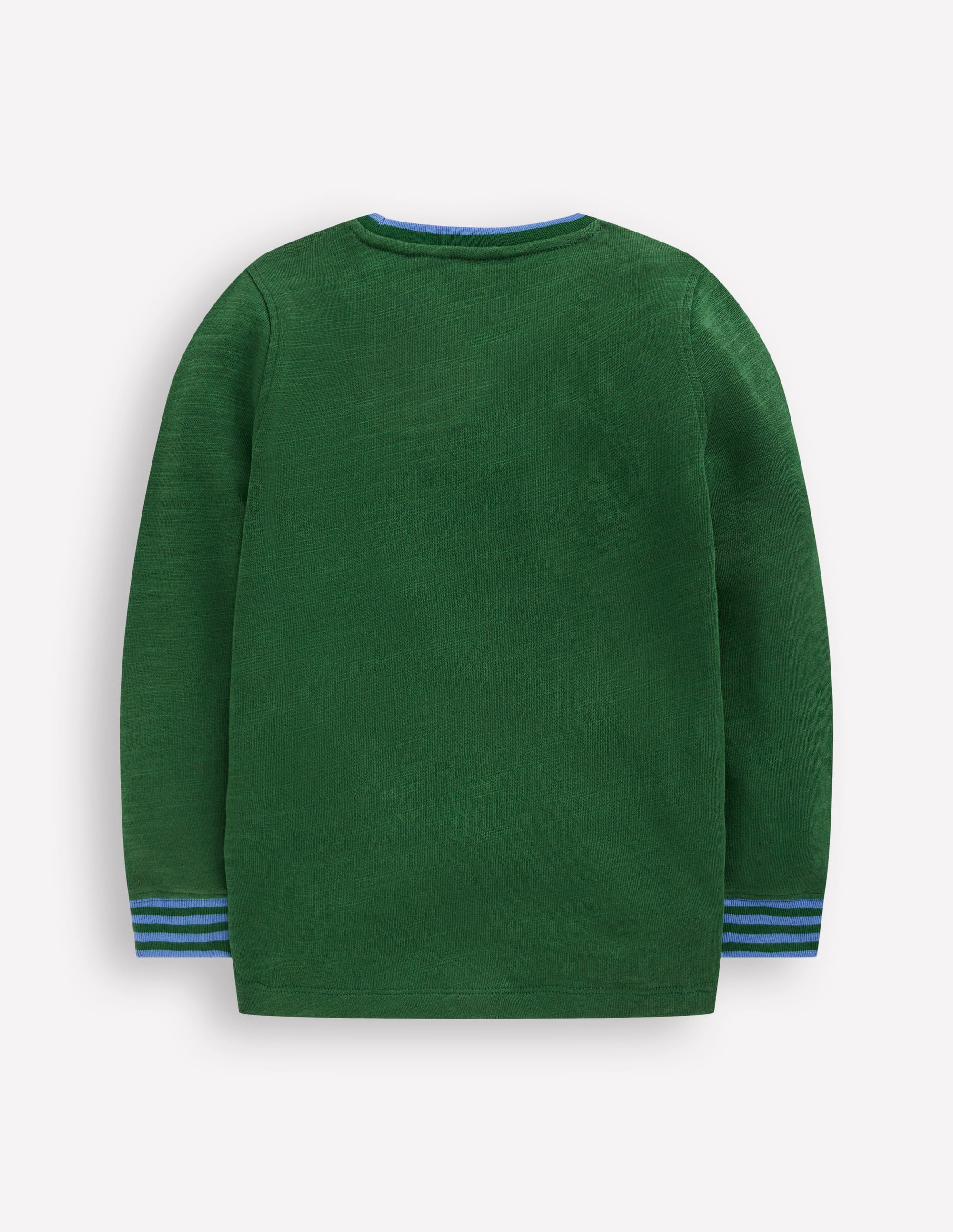 Kuscheliges, mittelschweres Langarmshirt-Kieferngrün - Image 5