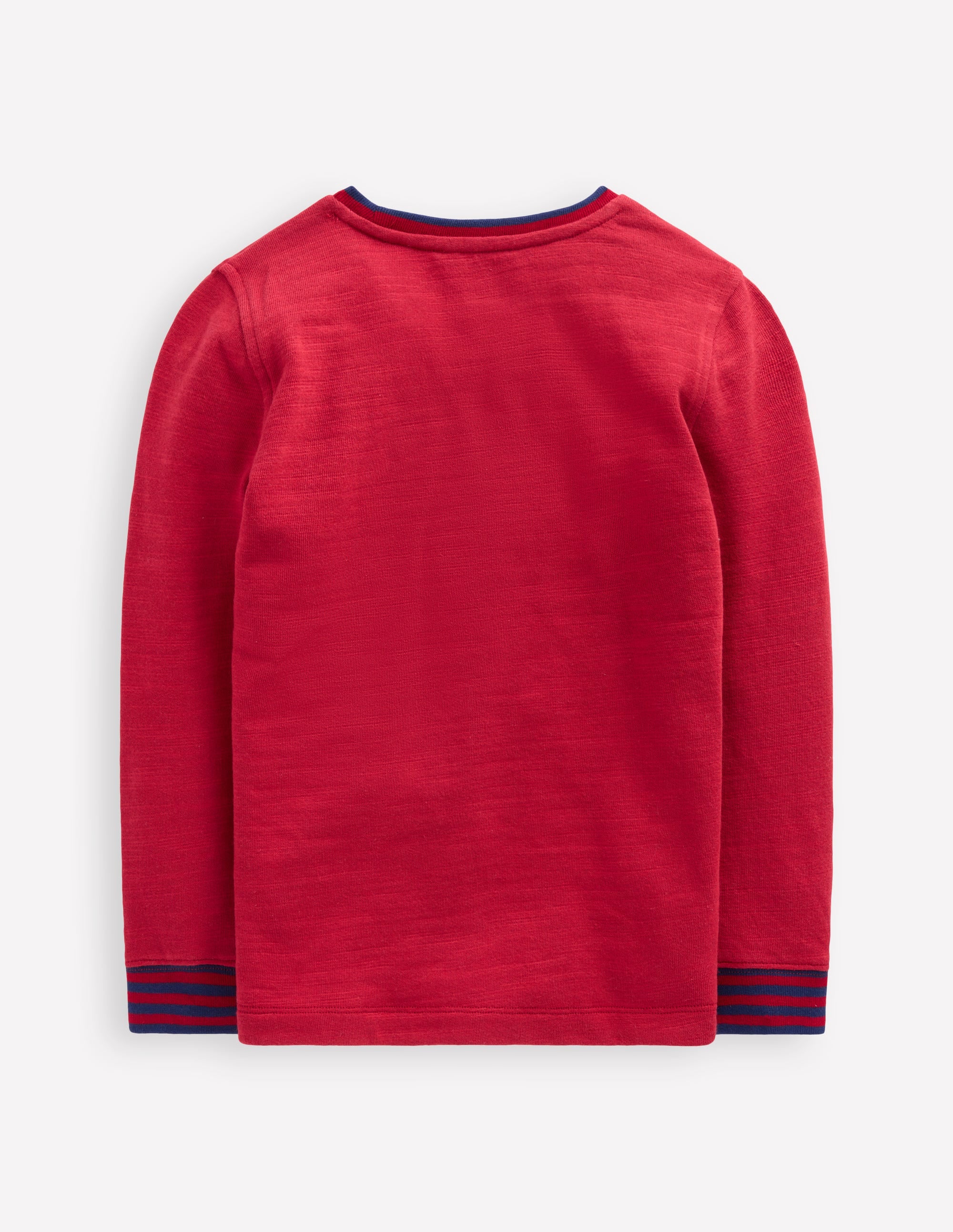 Kuscheliges, mittelschweres Langarmshirt-Rote Lakritze/Saphirblau - Image 5