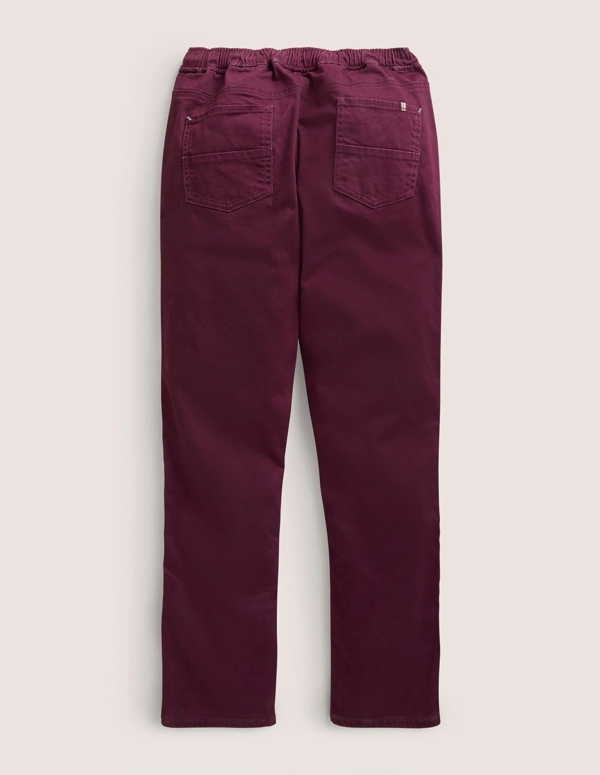 Lässige schmale Hose zum Hineinschlüpfen-Brombeerviolett - Image 2
