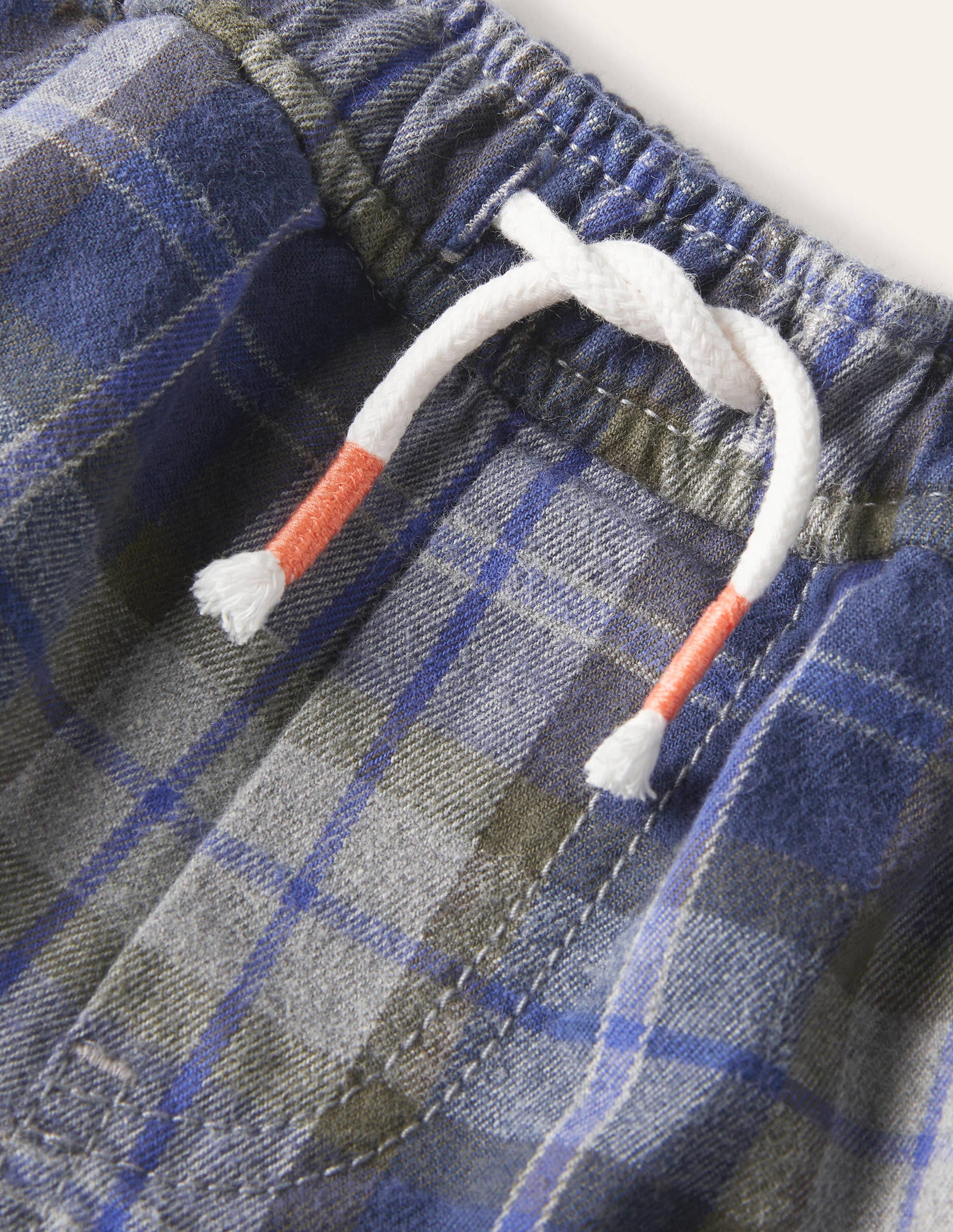 Lässige schmale Hose zum Hineinschlüpfen-Grau Meliert/Schuluniform-Navy - Image 3