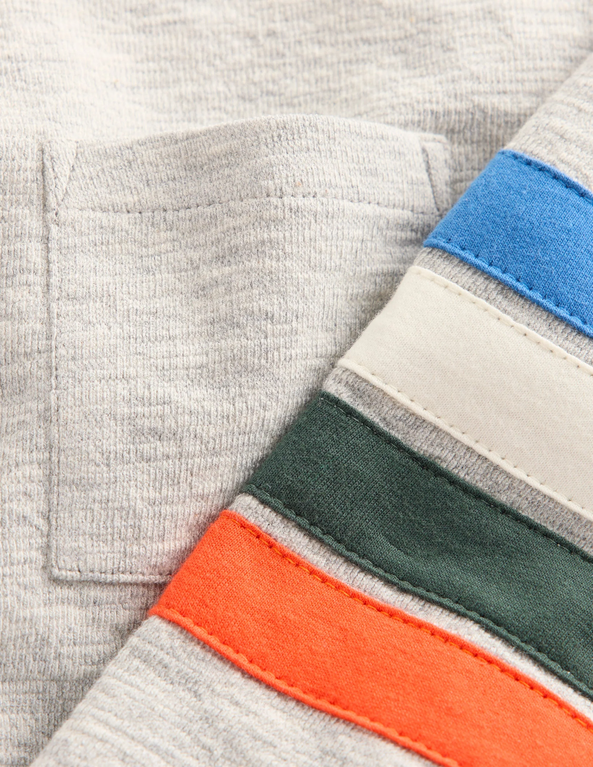 Lässiges, mittelschweres Langarmshirt-Grau Meliert - Image 3