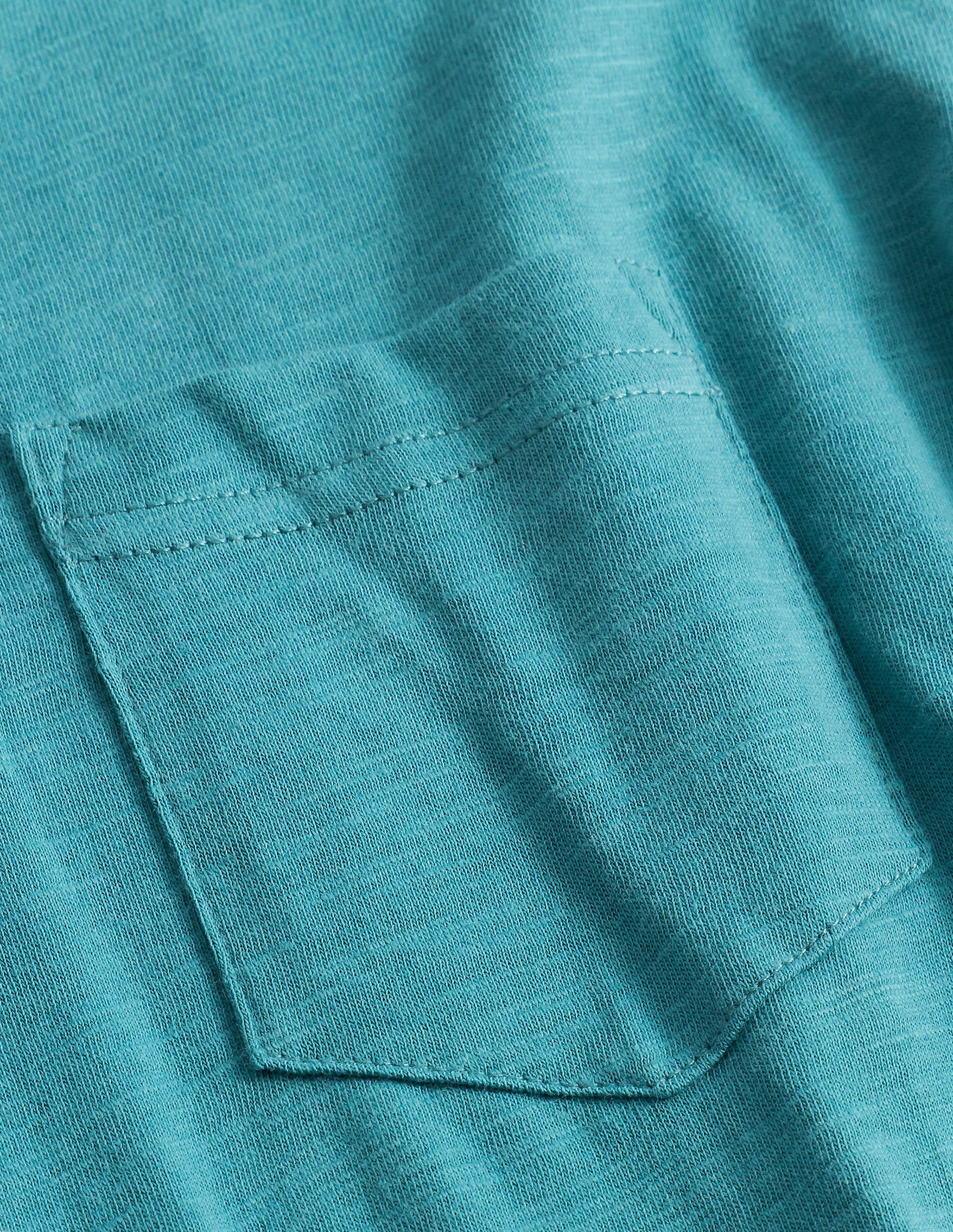 Langärmliges Oberteil im Doppellagenlook-Bretagne-Blau - Image 3
