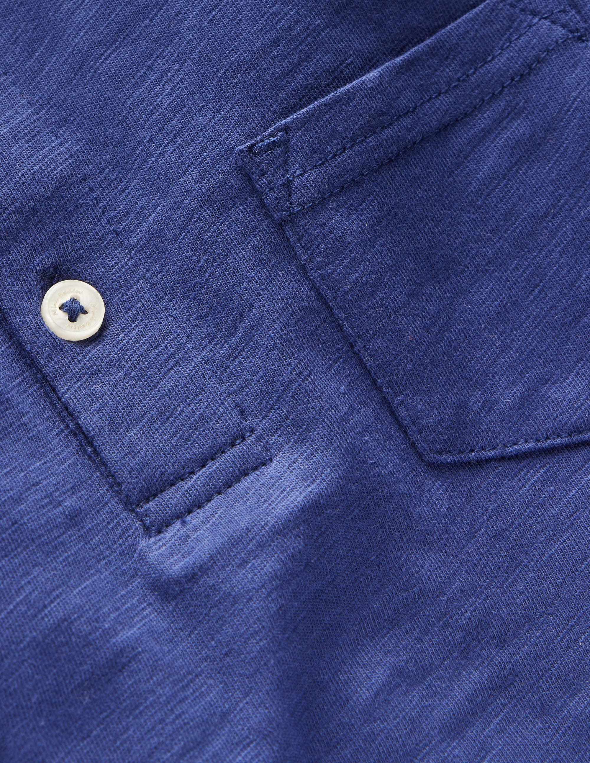 Langärmliges Poloshirt aus Flammgarn-Schuluniform-Marineblau - Image 3