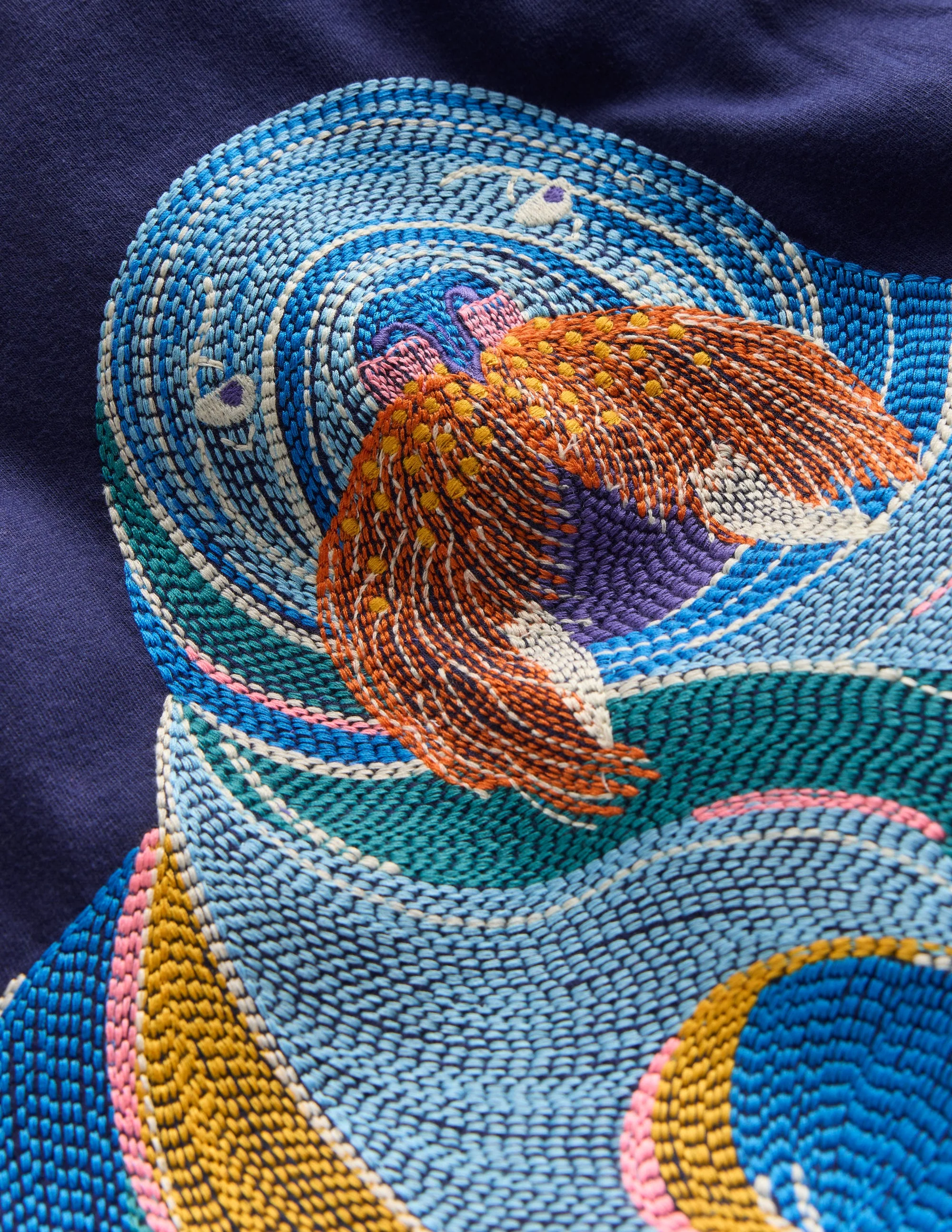 Langärmliges Superstitch-Oberteil-Mittelalterliches Blau Walross - Image 3