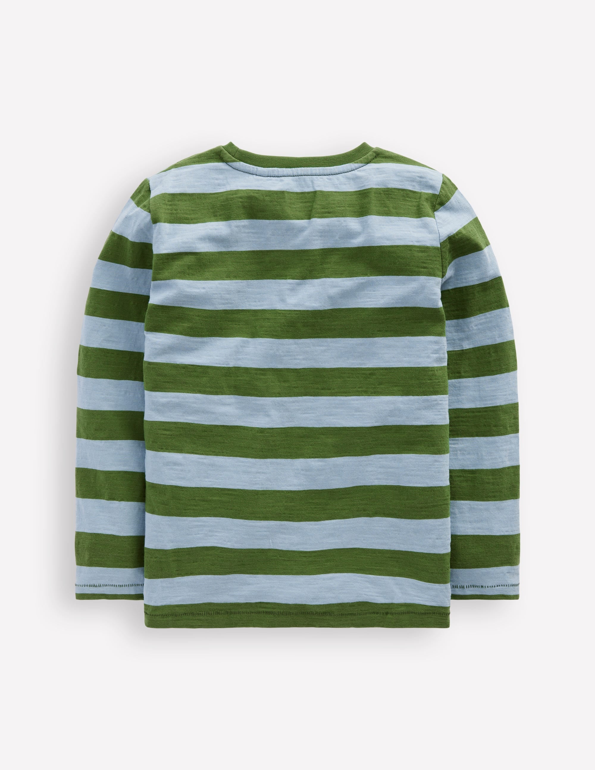 Langärmliges T-Shirt für den Alltag-Gletscherblau/Brokkoligrün - Image 2