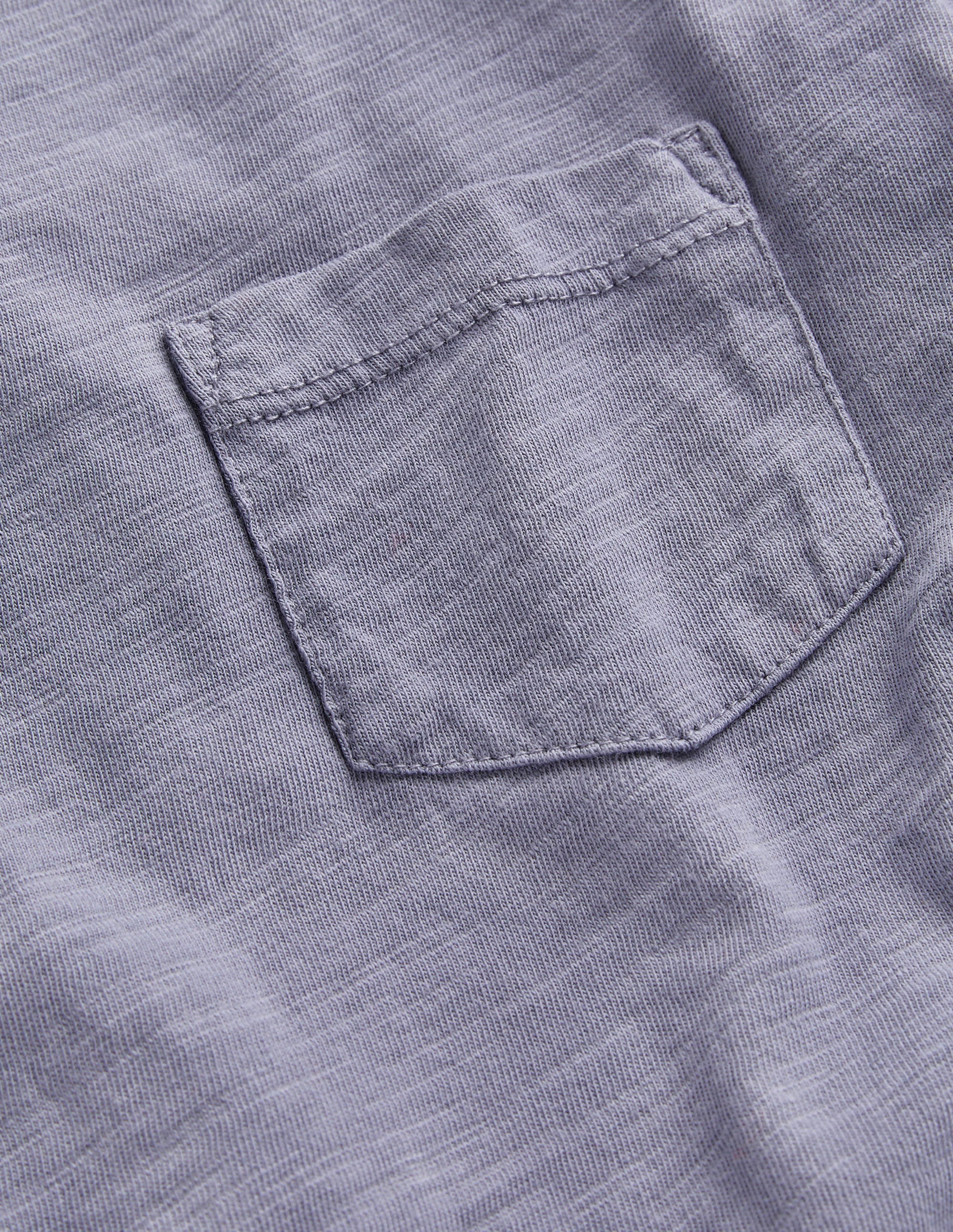 Langärmliges T-Shirt in gewaschener Optik-Blau - Image 3