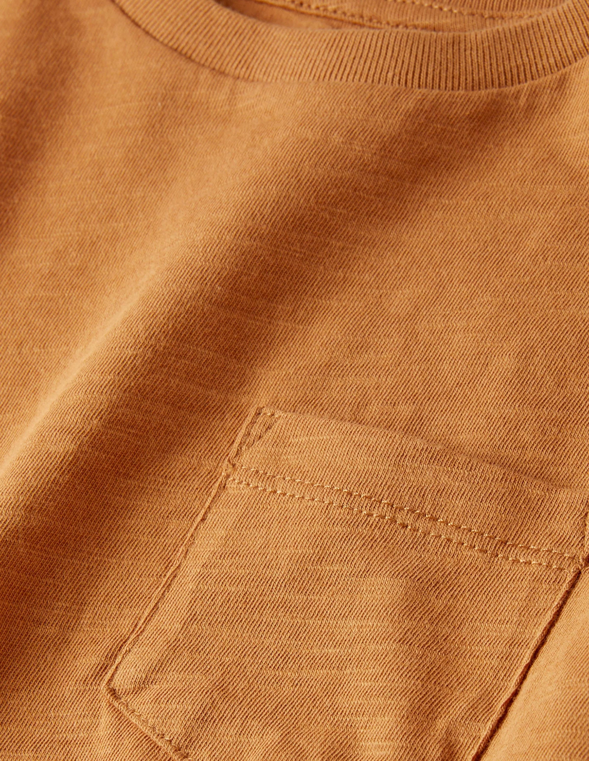 Langärmliges T-Shirt in gewaschener Optik-Braun - Image 3