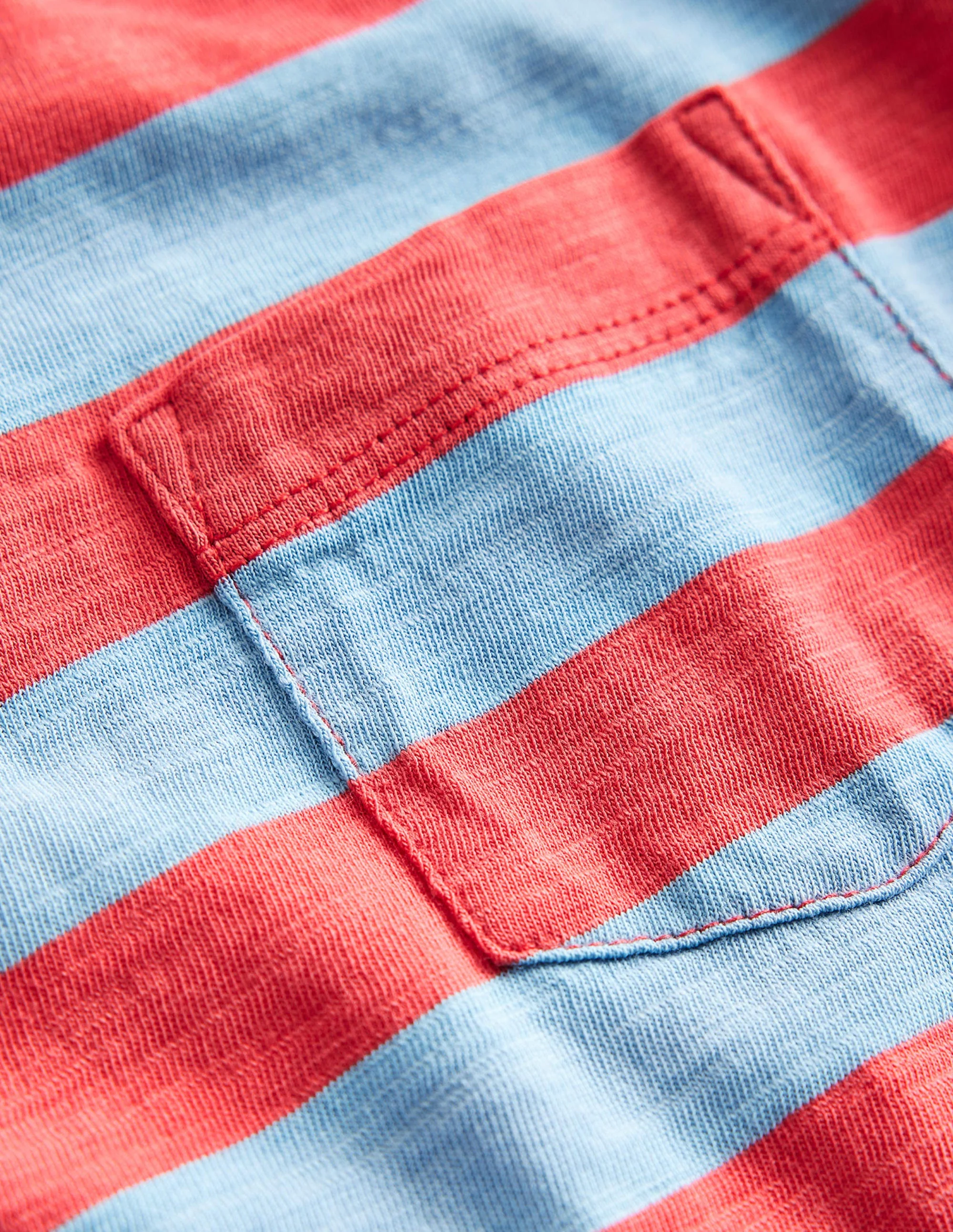 Langärmliges T-Shirt in gewaschener Optik-Dämmerungsblau/Marmelade - Image 3