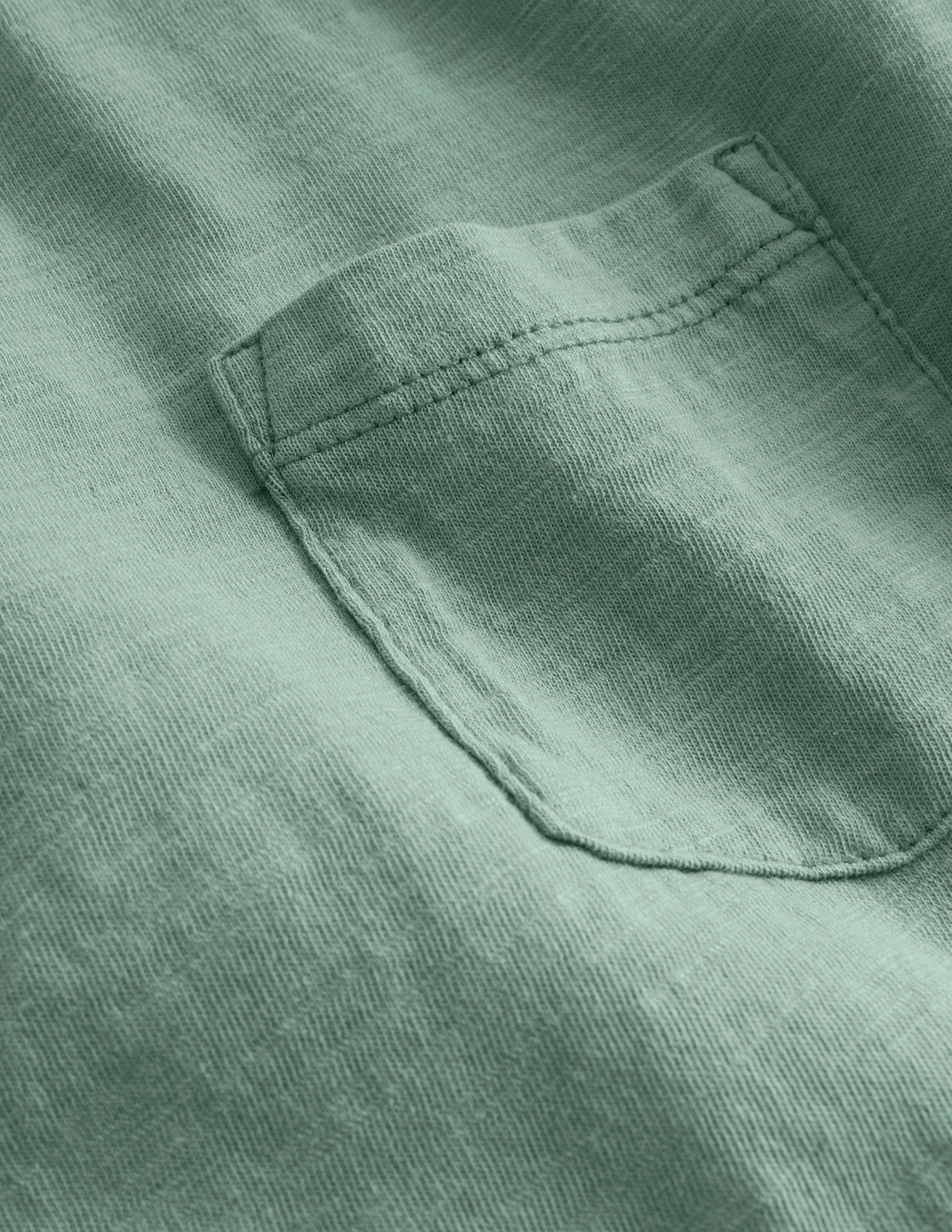 Langärmliges T-Shirt in gewaschener Optik-Grün/Weiß - Image 3