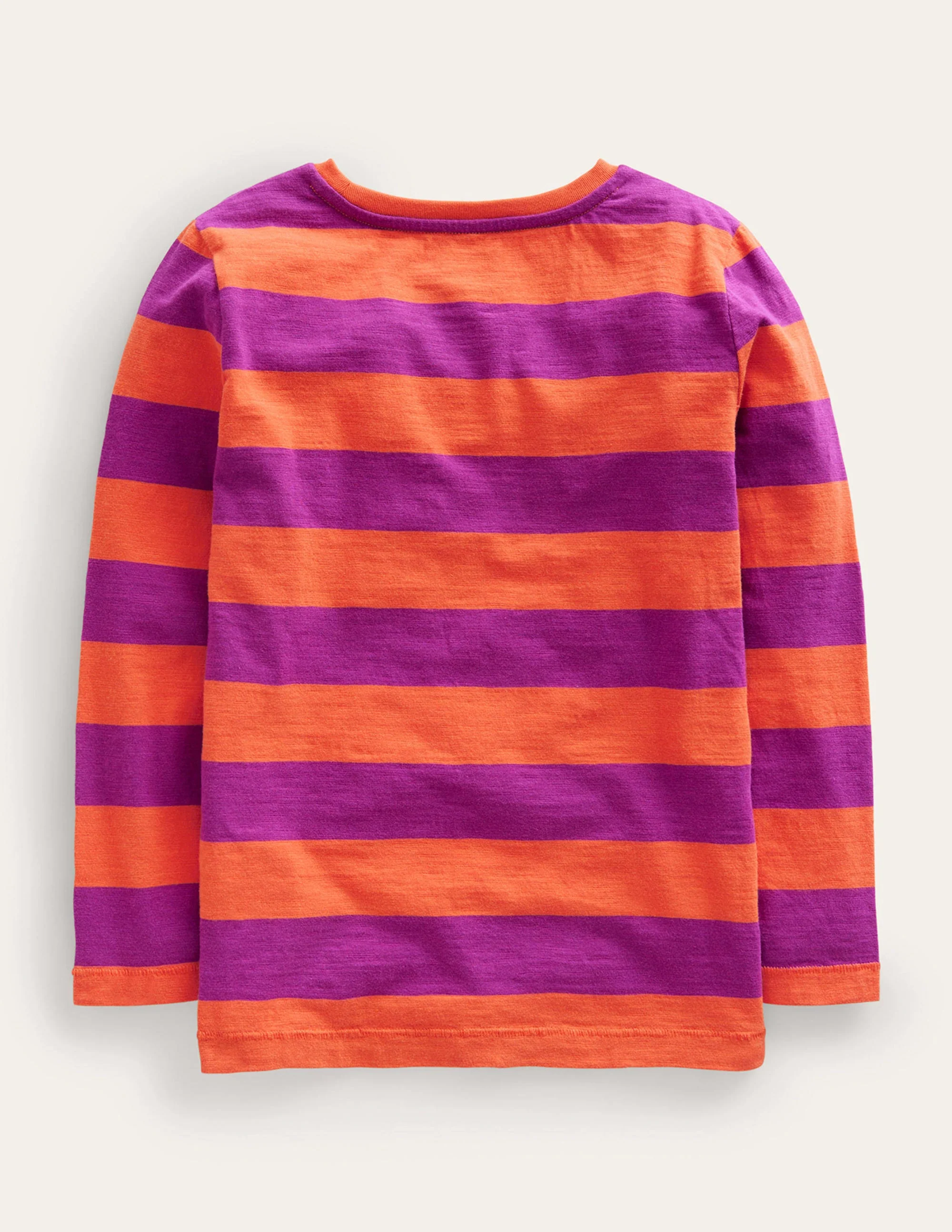 Langärmliges T-Shirt in gewaschener Optik-Herbst-Ahorn-Orange/Pink - Image 2