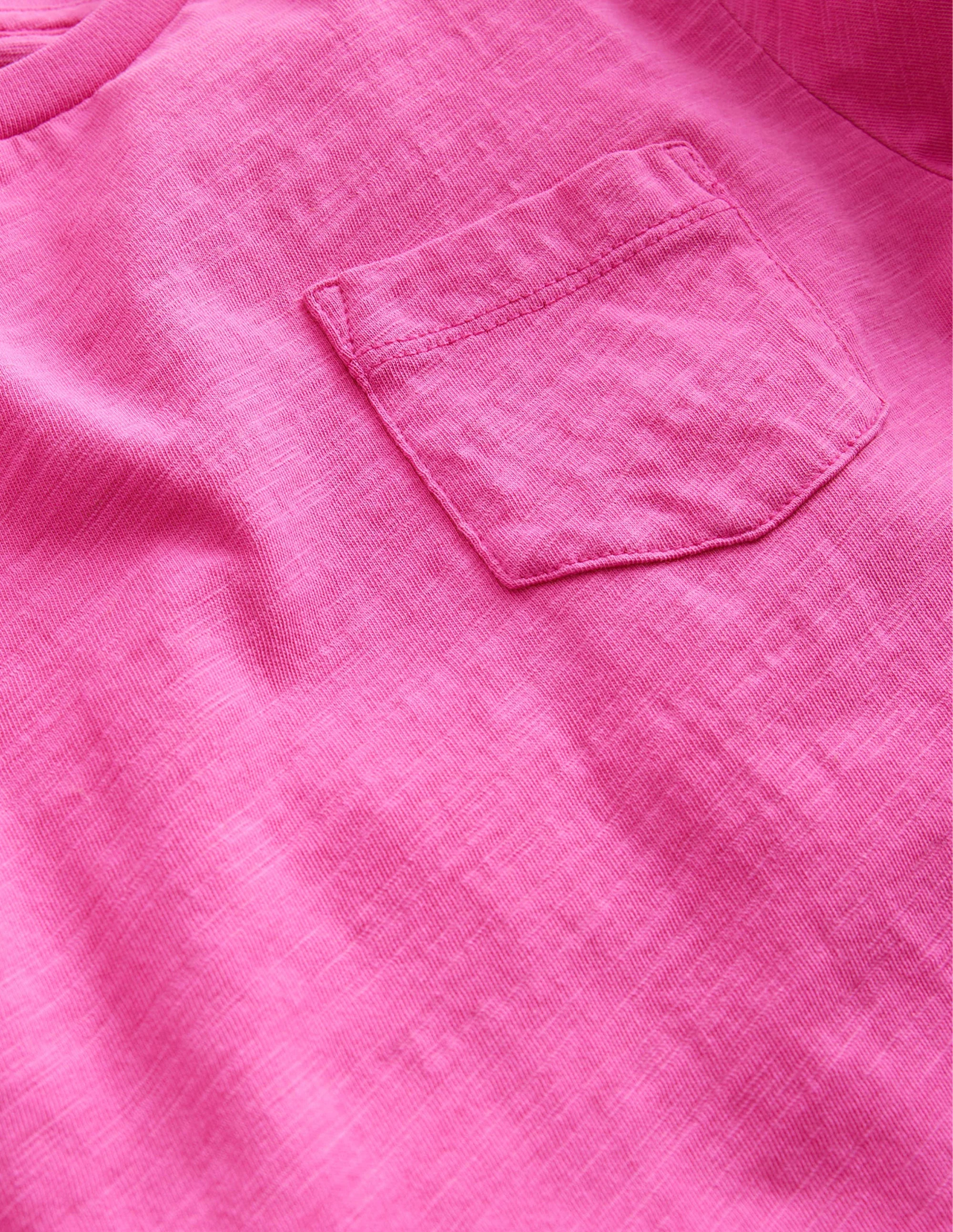 Langärmliges T-Shirt in gewaschener Optik-Knalliges Pink - Image 3
