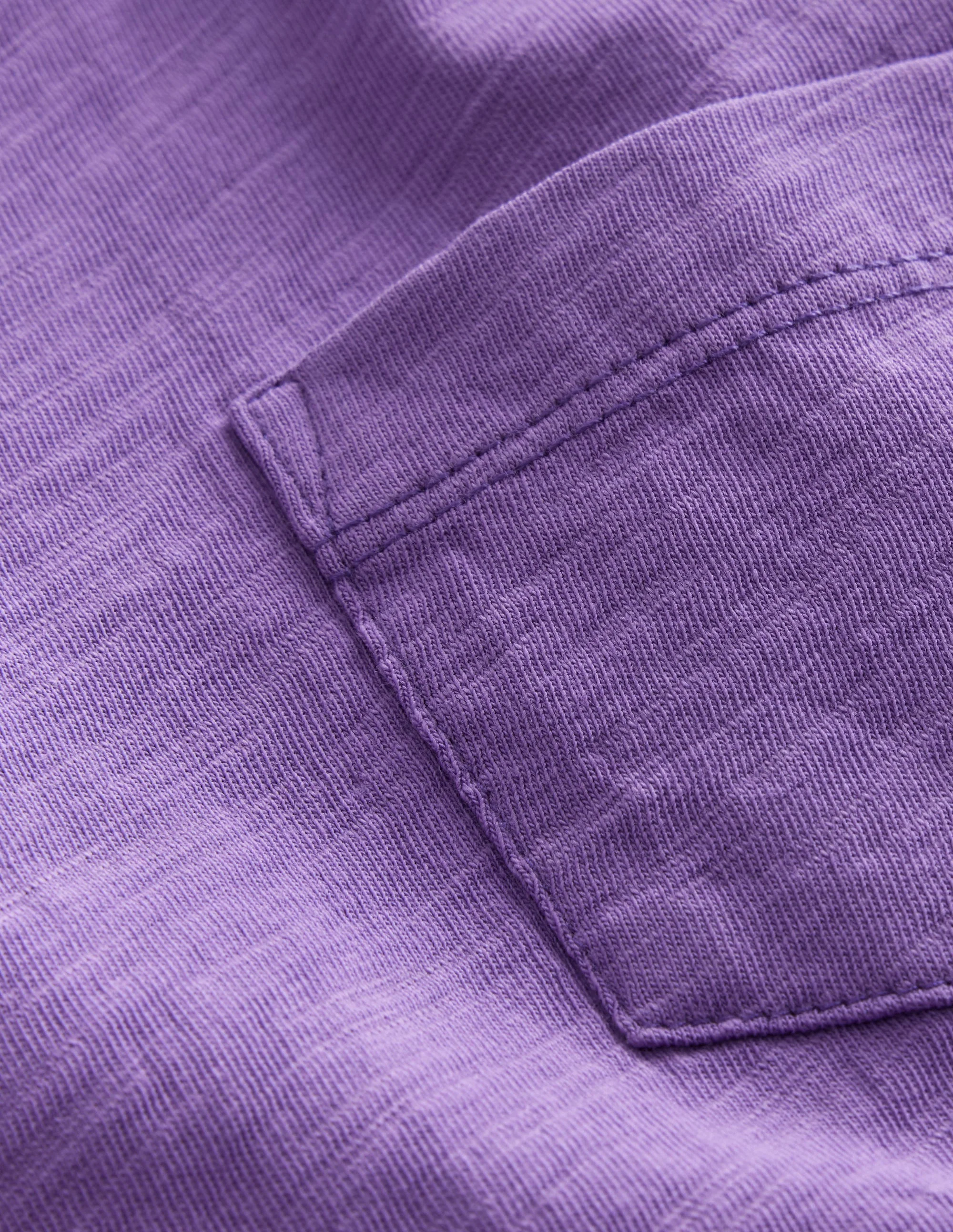 Langärmliges T-Shirt in gewaschener Optik-Krokus-Violett - Image 3