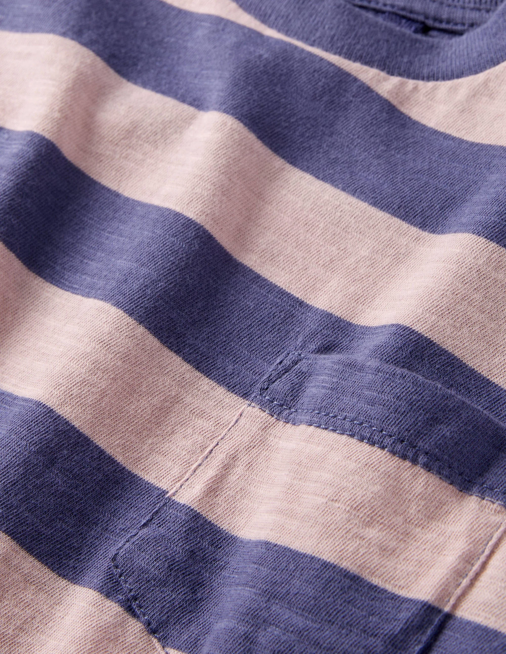 Langärmliges T-Shirt in gewaschener Optik-Rosa/Blau - Image 3