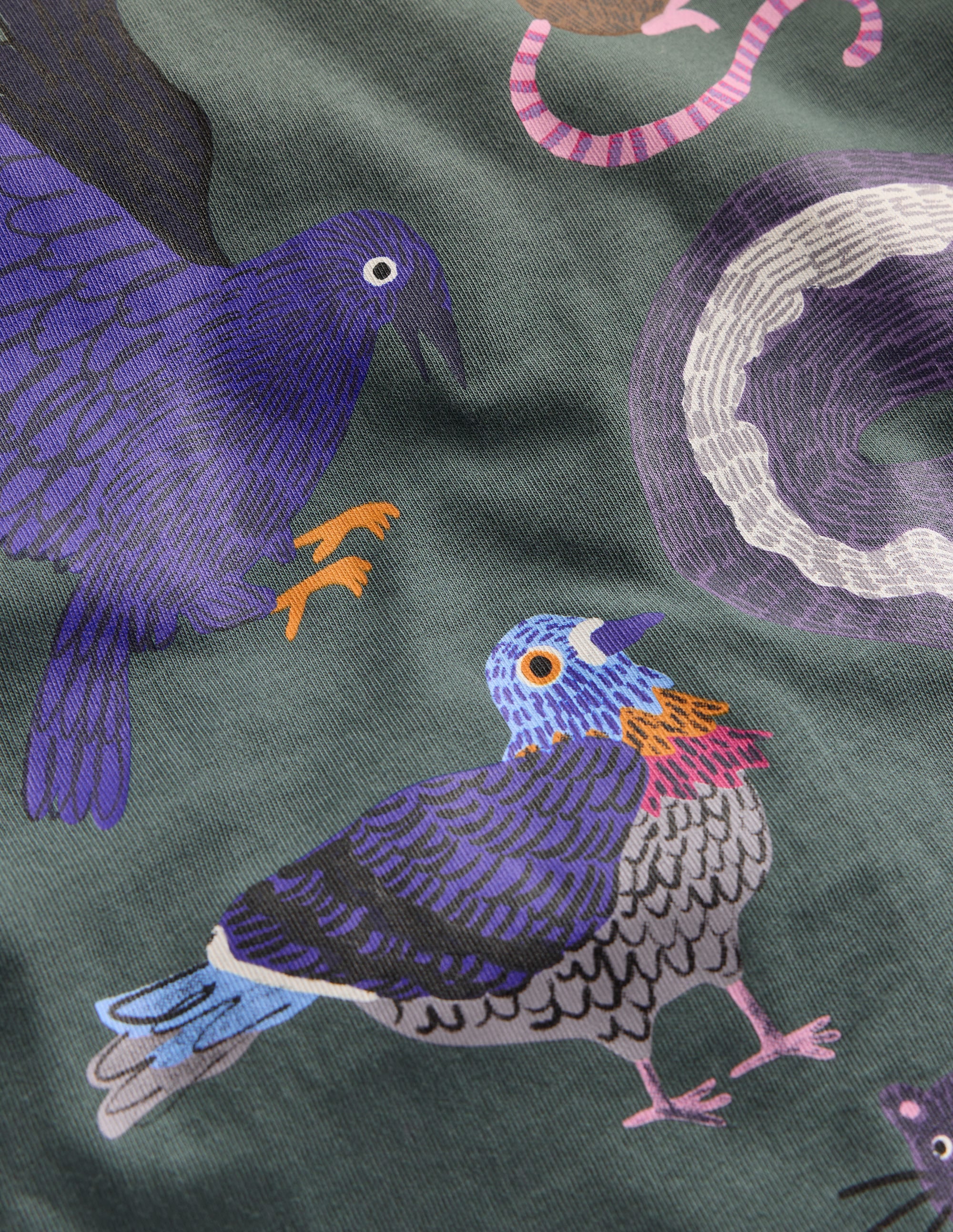 Langarmshirt mit Druck-Rauchgrau Waldfreunde - Image 3